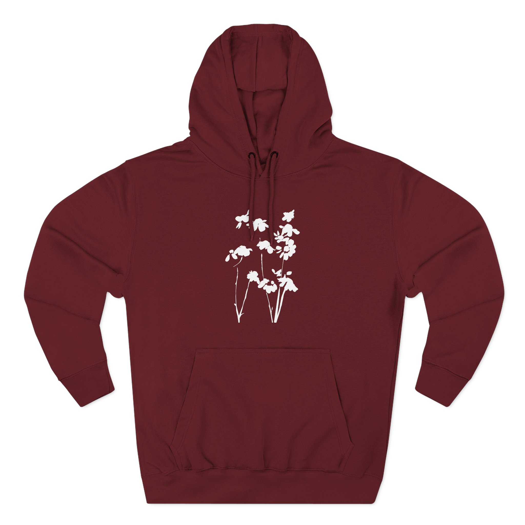 AG petal blurred flowers Three-Panel Fleece Hoodie - Image 11