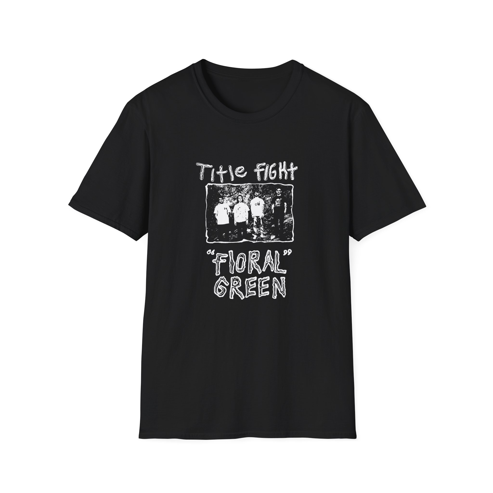 Cold Cuts Title Fight Floral Green Promo Unisex Softstyle T-Shirt - Image 3