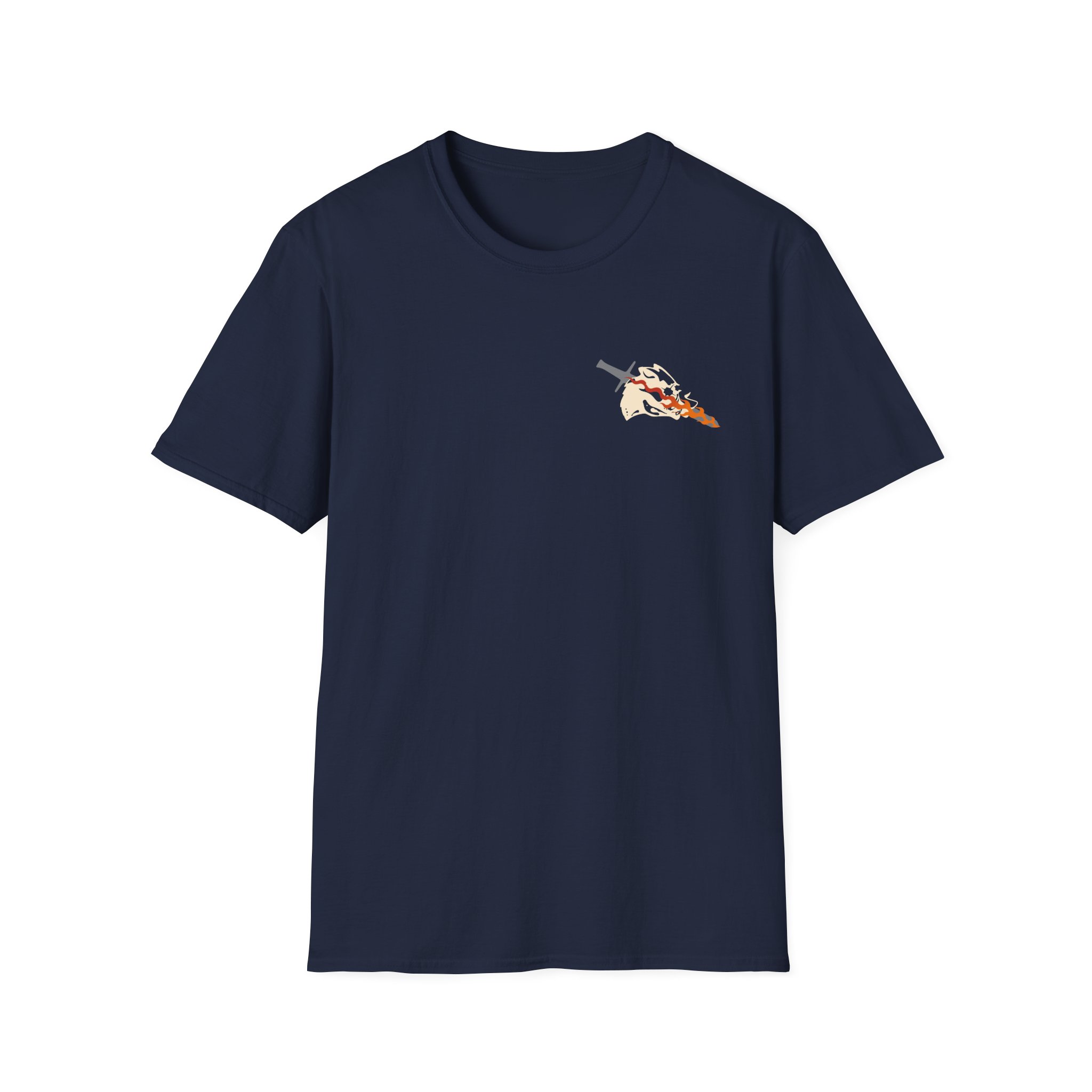Bilmuri Flaming Sword Logo Unisex Softstyle T-Shirt - Image 9