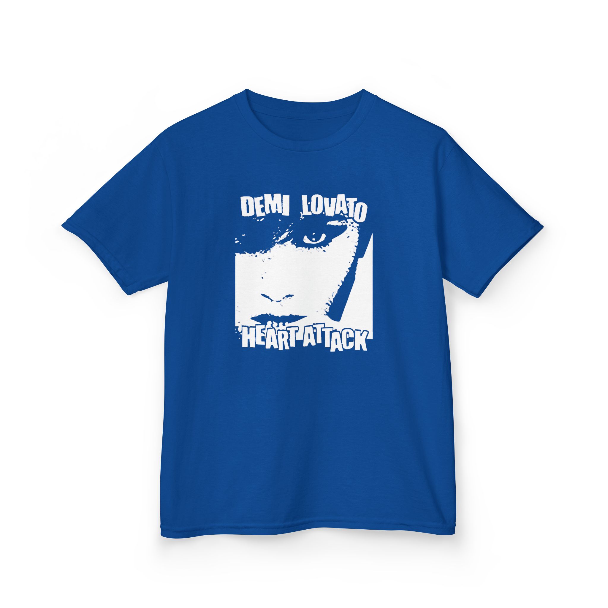D L Heart Attack Anniversary Kids Heavy Cotton™ Tee - Image 7