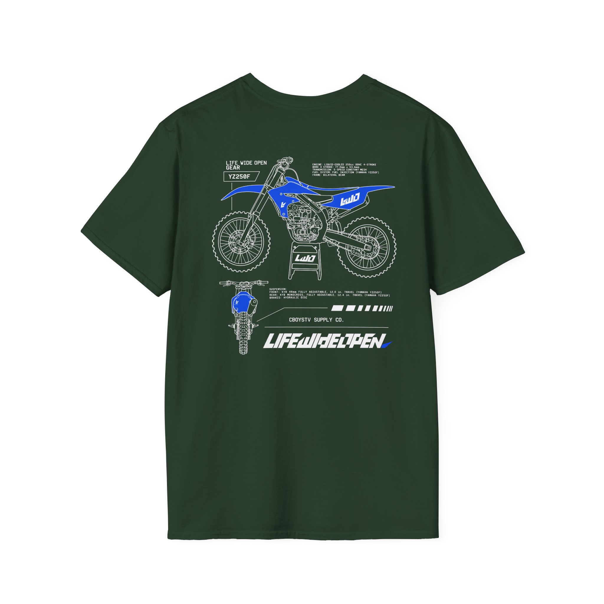 Cboystv Yamaha Spec Unisex Softstyle T-Shirt - Image 10