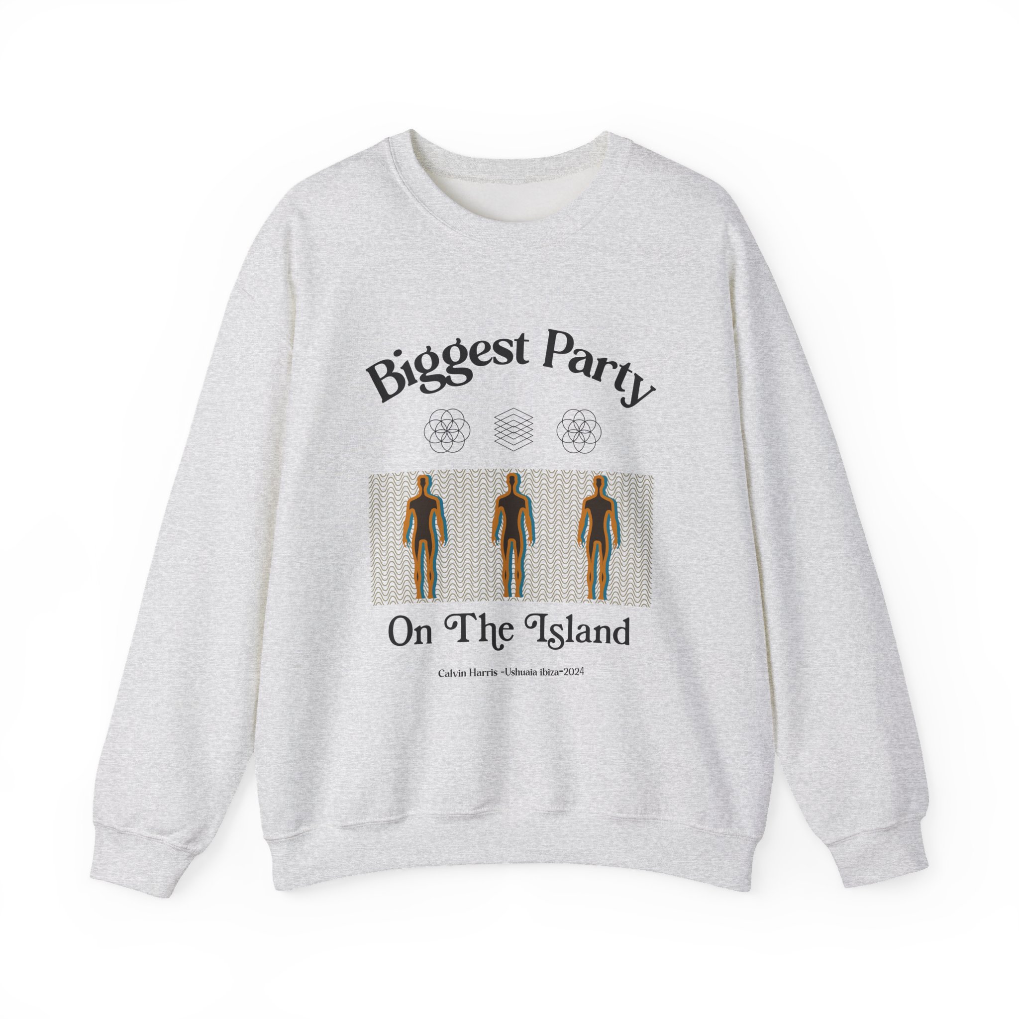 Calvin Harris Ushuaia Higher Island Party Unisex Heavy Blend™ Crewneck Sweatshirt - Image 3
