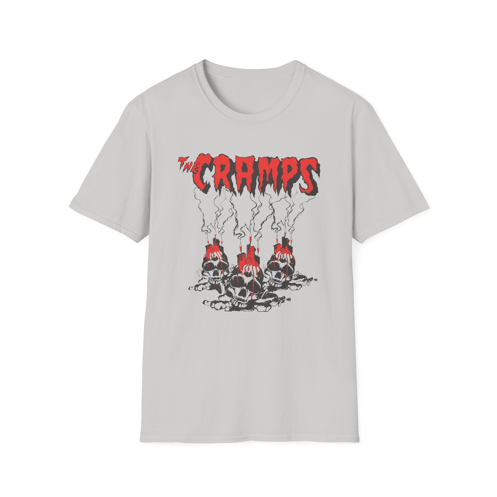 The Cramps Voodoo Skulls Unisex Softstyle T-Shirt - Image 7