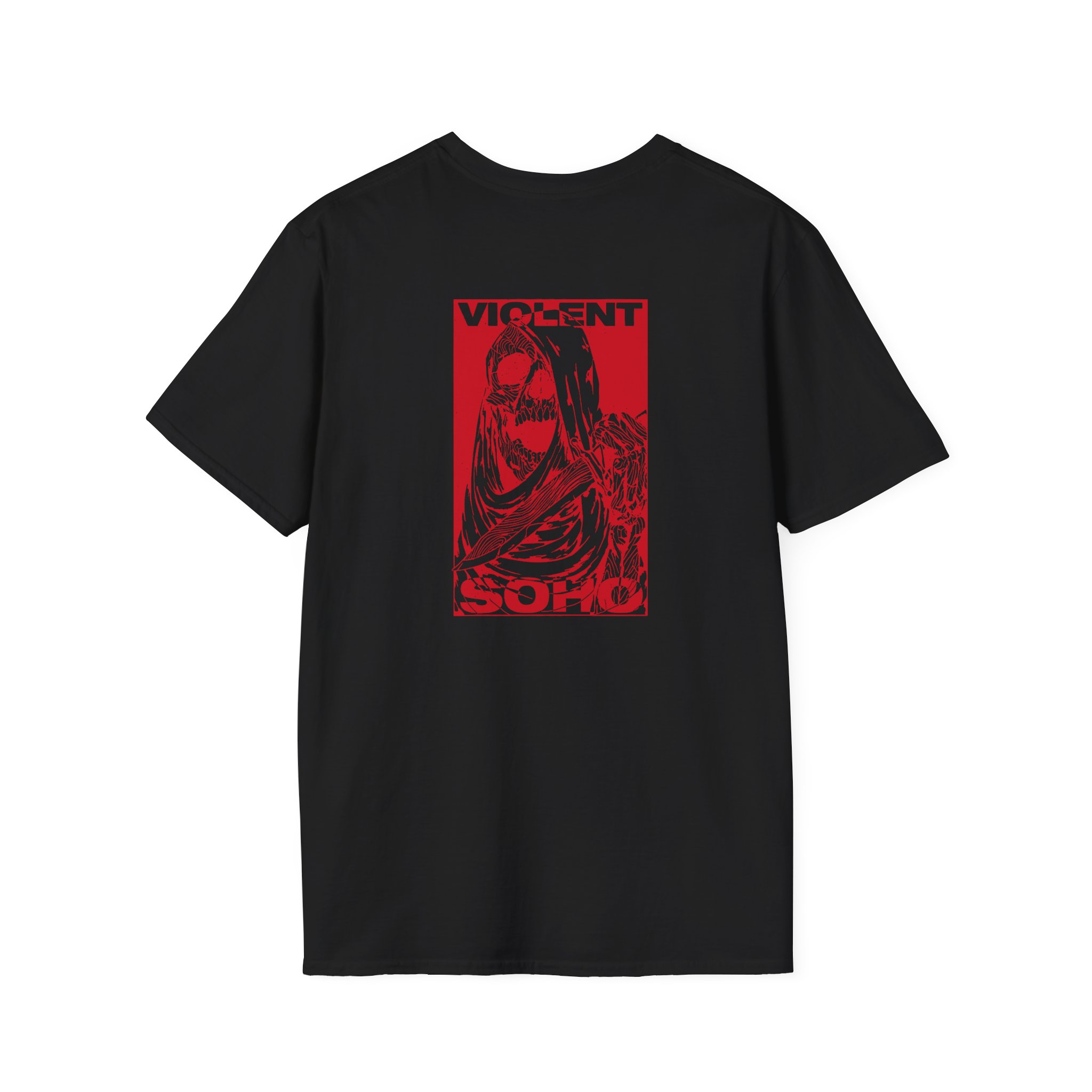 Violent Soho Skull Unisex Softstyle T-Shirt - Image 4