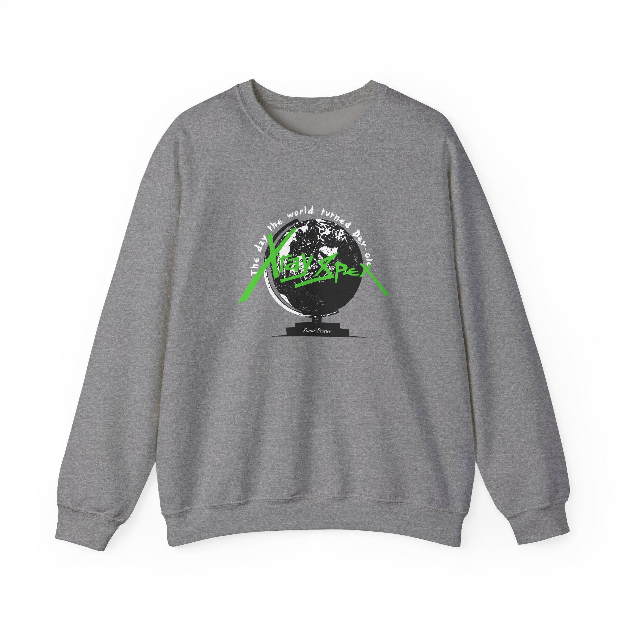 X-ray Spex Day-Glo Globe Unisex Heavy Blend™ Crewneck Sweatshirt - Image 7