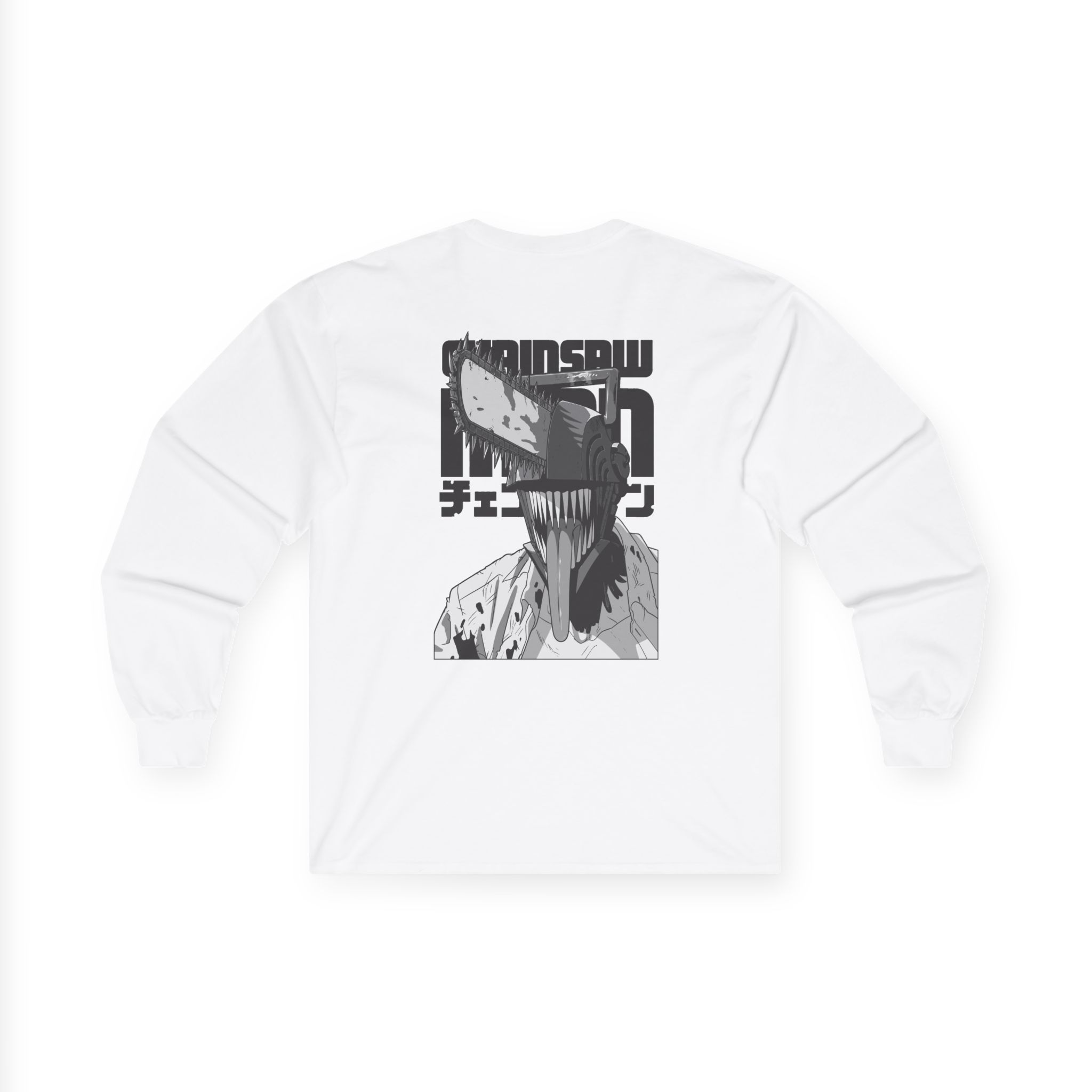 Chainsaw Man Bordeaux Smile Unisex Ultra Cotton Long Sleeve Tee - Image 4
