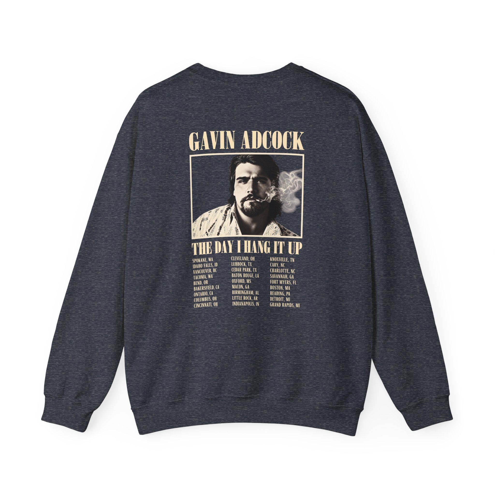 Gavin Adcock Hang It Up Tour Unisex Heavy Blend™ Crewneck Sweatshirt - Image 18