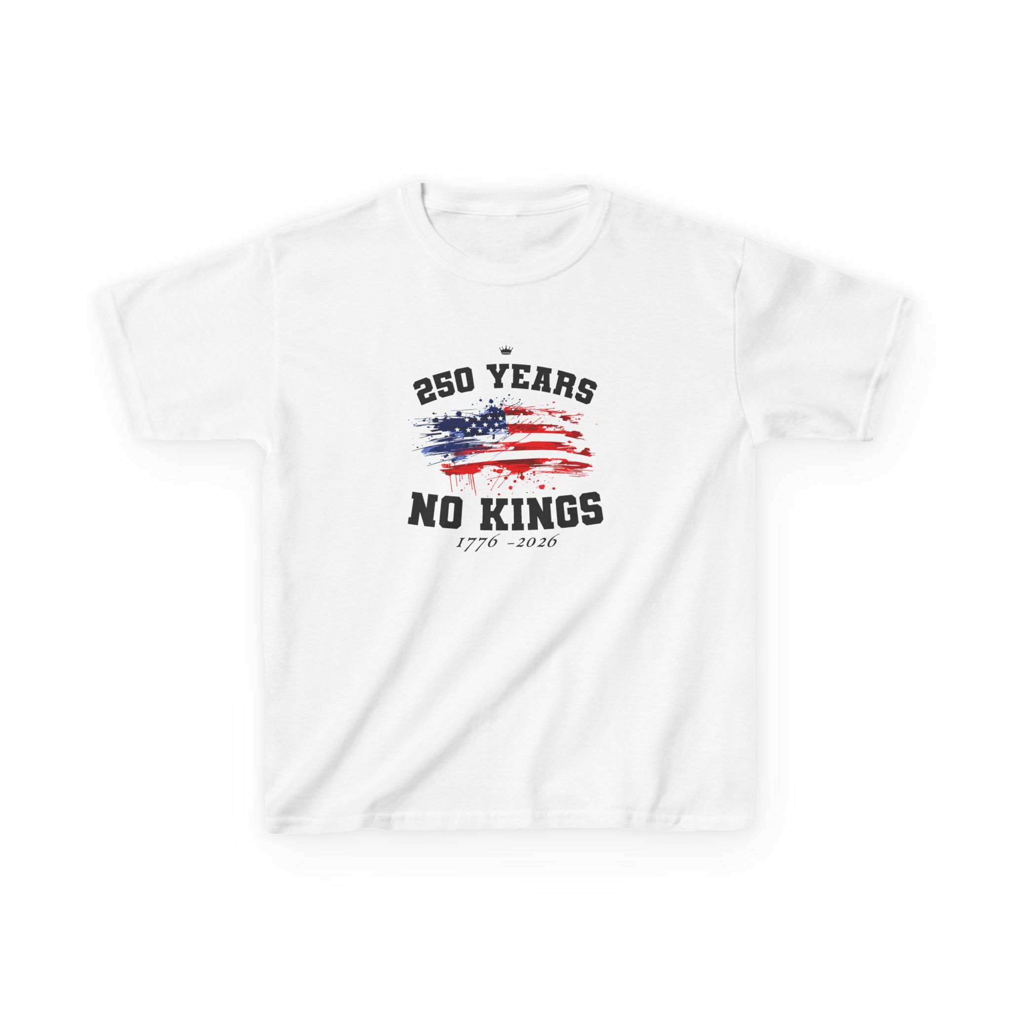 Valuetainment 250 Years No Kings Kids Heavy Cotton™ Tee