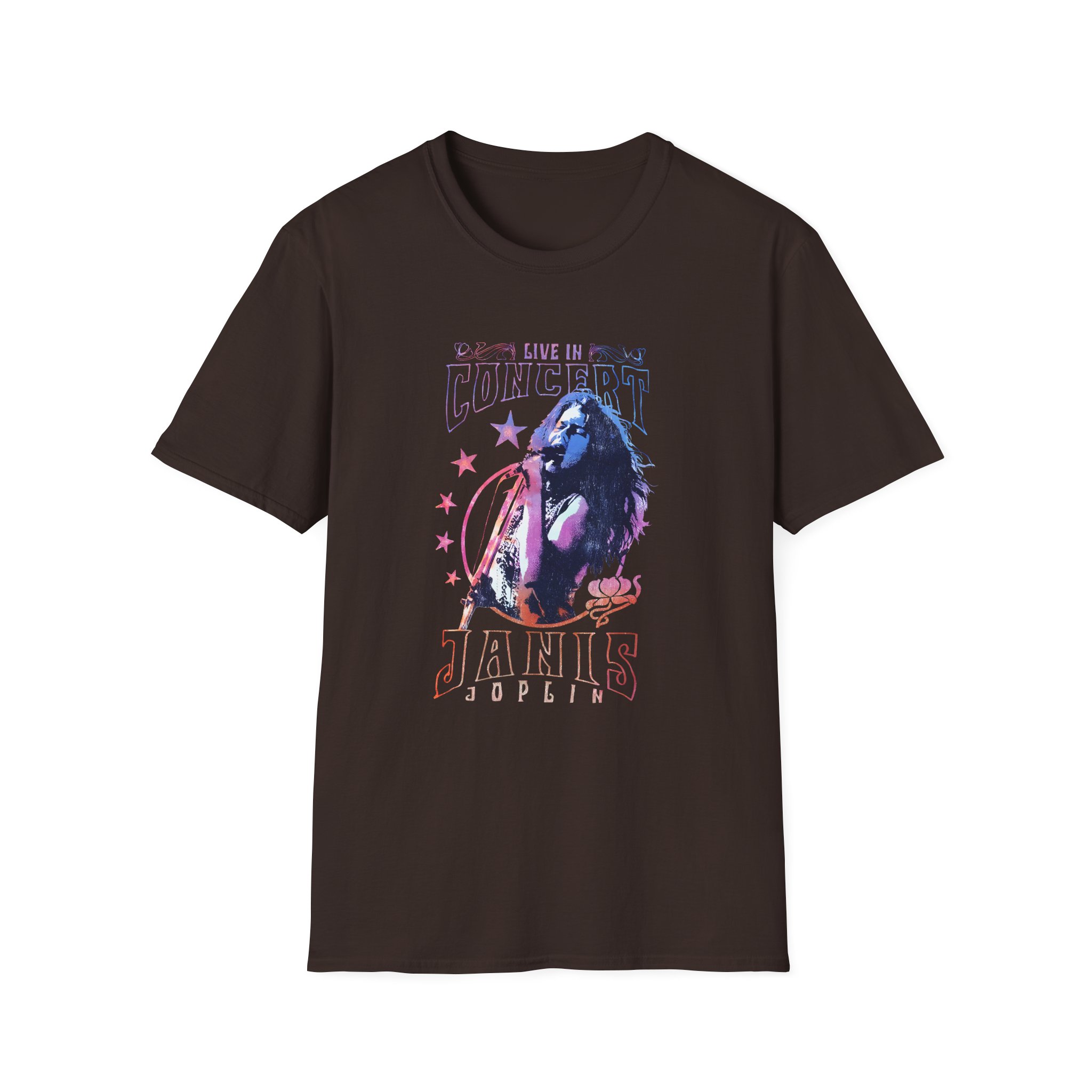 Janis Joplin Concer Unisex Softstyle T-shirt - Image 3