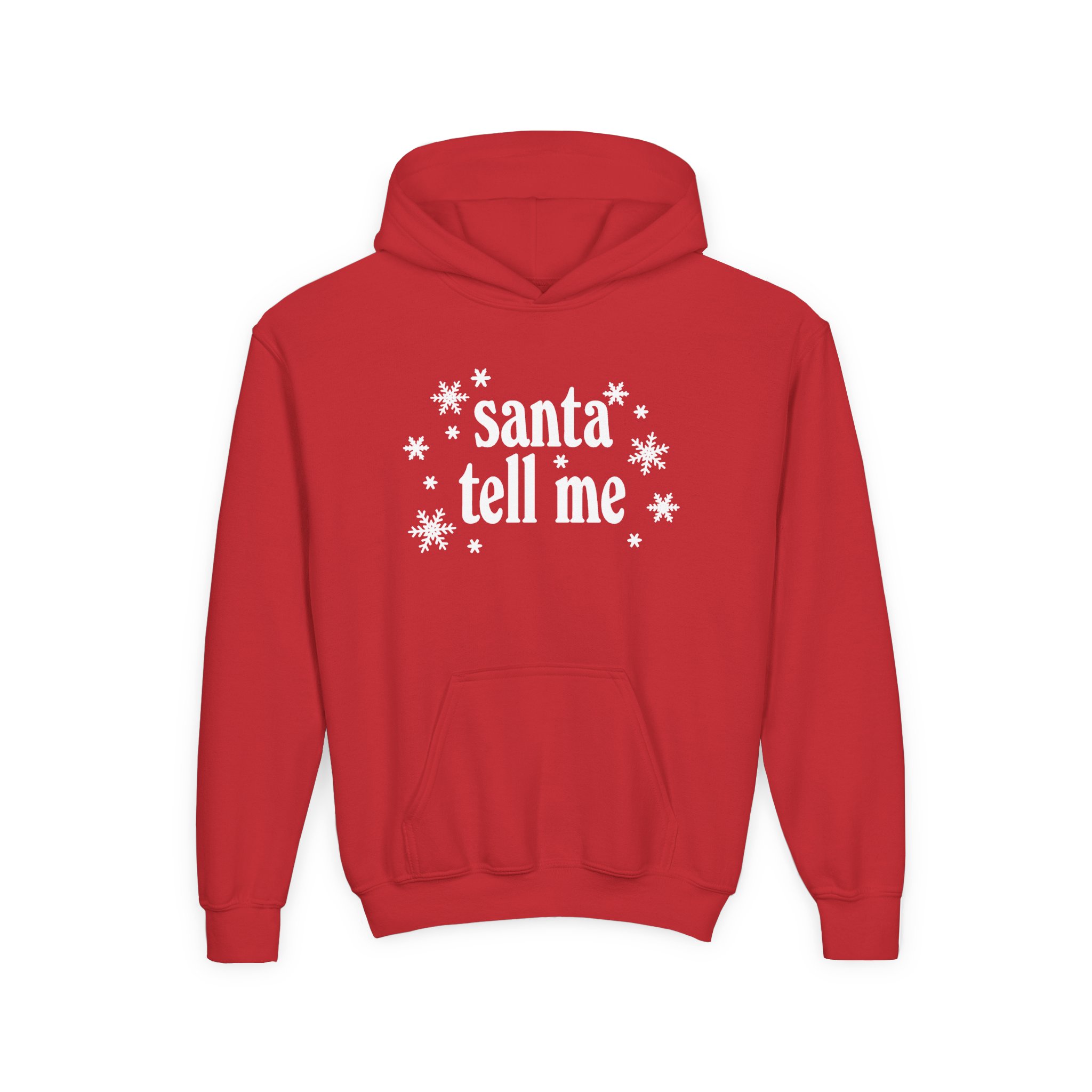 AG Santa Tell Me Youth Heavy Blend Hooded Sweatshirt - Image 15