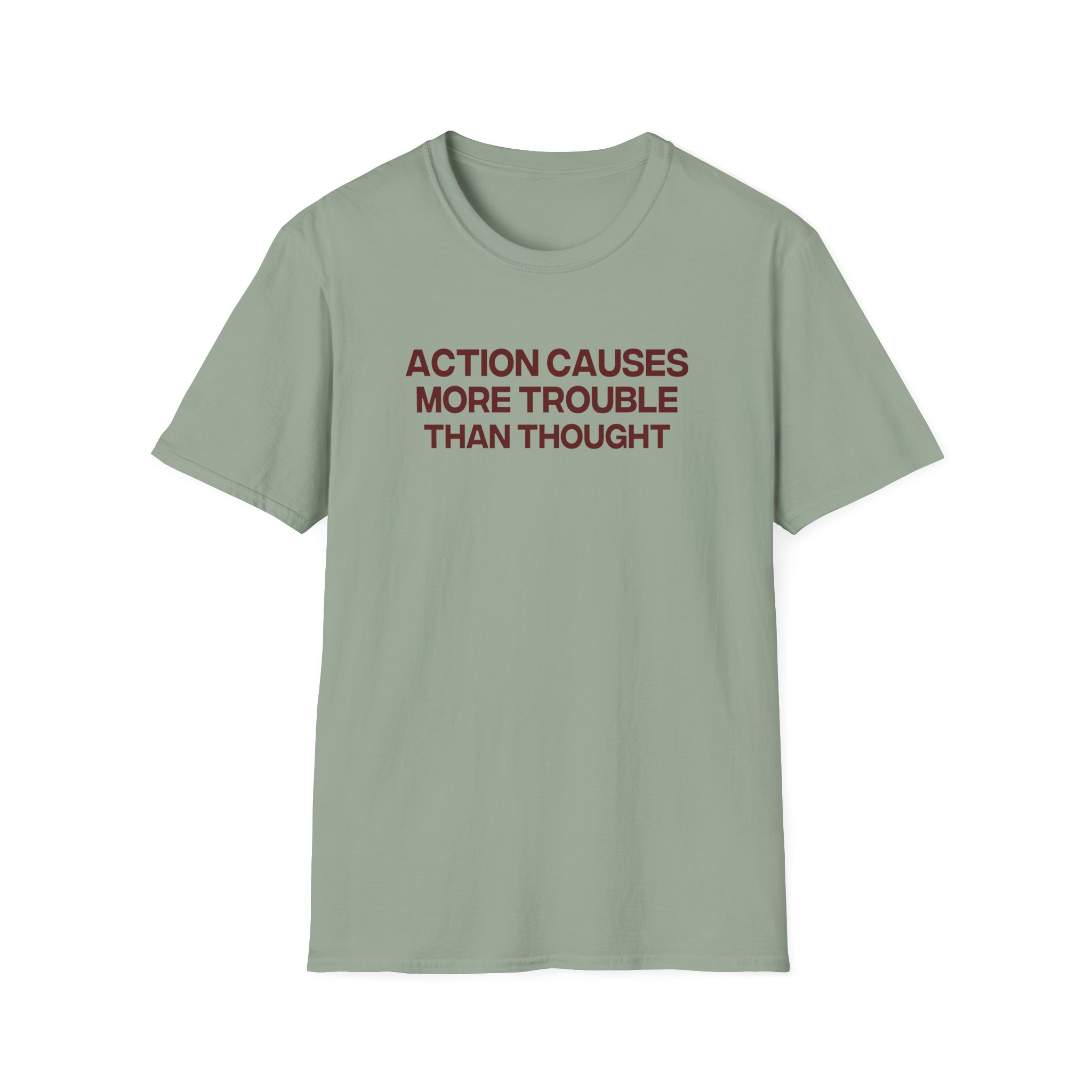 Jenny Holzer Action Causes More Trouble Than Thought Unisex Softstyle T-Shirt - Image 9