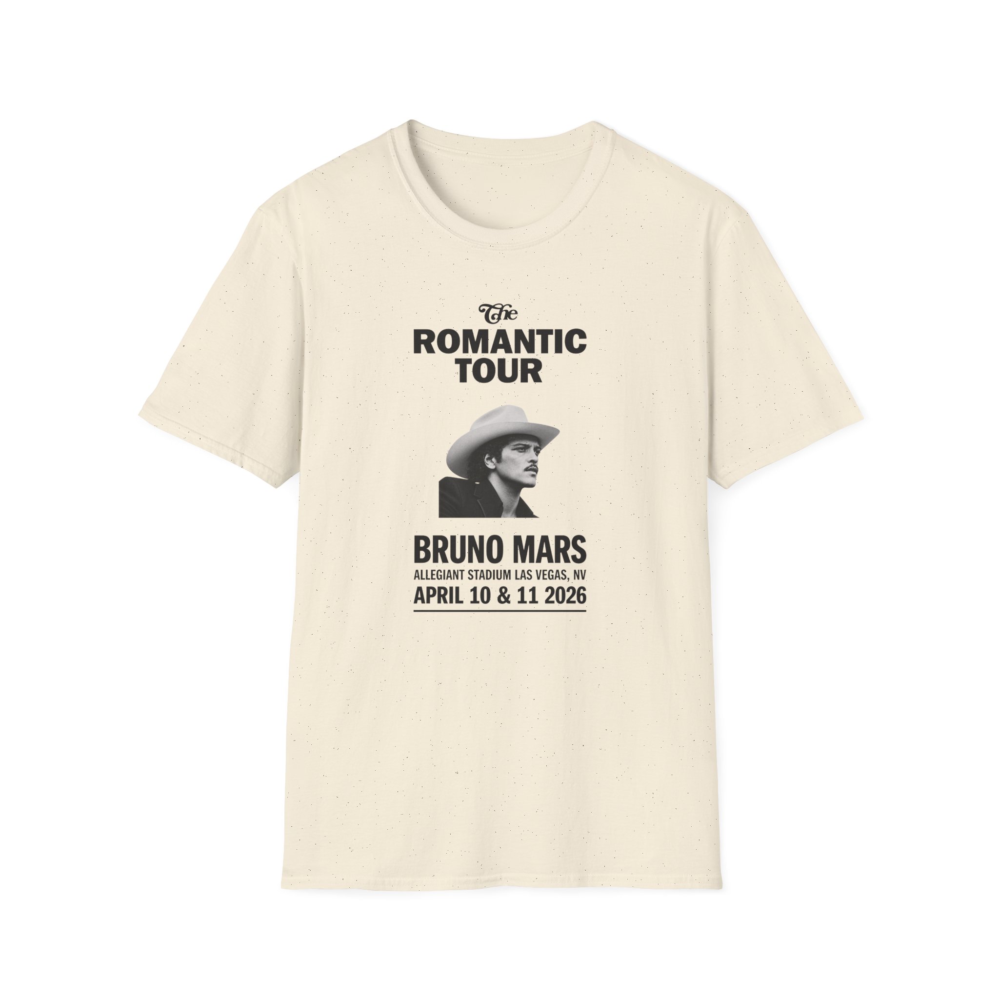 Bruno Mars Las Vegas the Romantic Unisex Softstyle T-Shirt - Image 9
