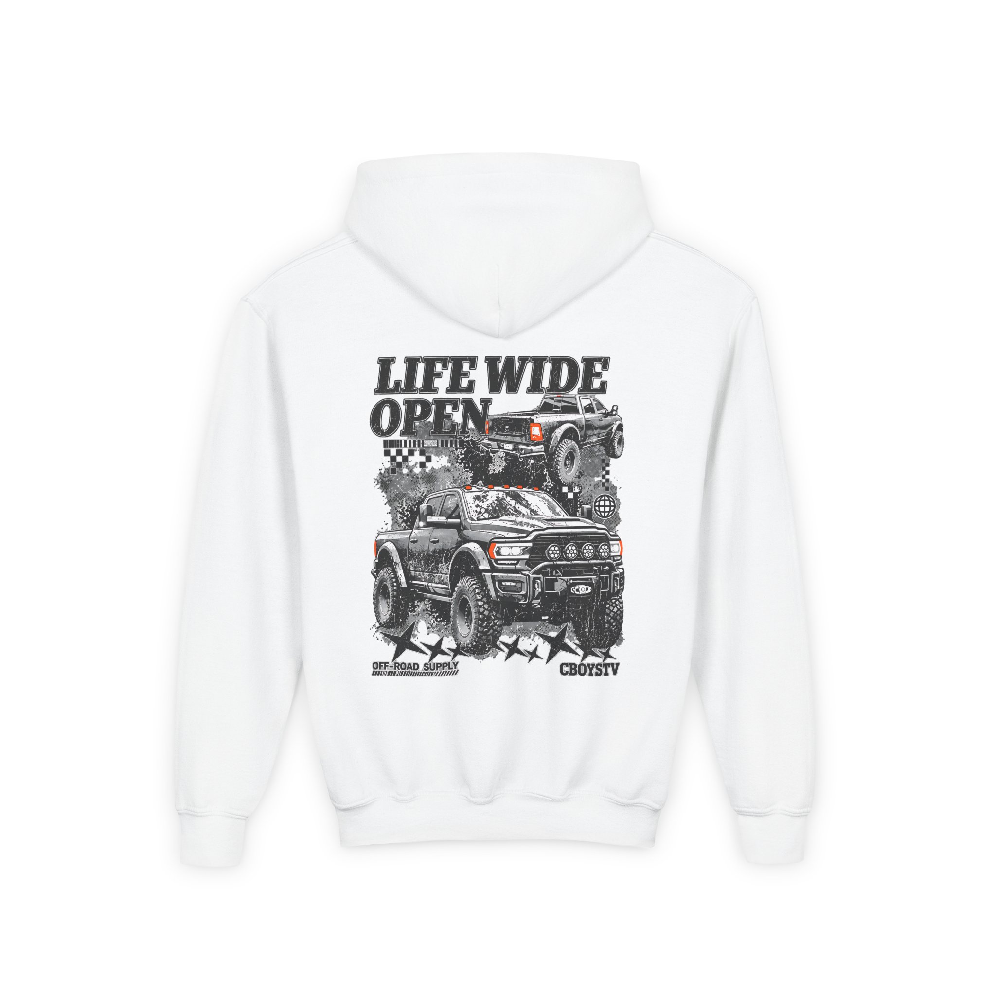 Cboystv Prospector Whiteout Youth Heavy Blend Hooded Sweatshirt - Image 2