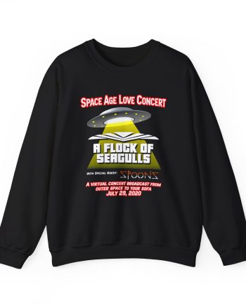 A Flock of Seagulls Space Age Love Concert Unisex Heavy Blend™ Crewneck Sweatshirt