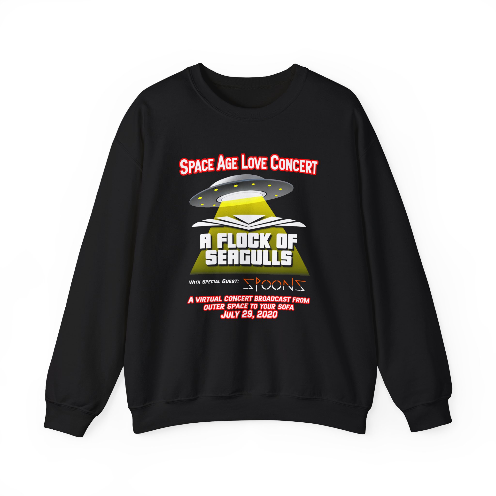 A Flock of Seagulls Space Age Love Concert Unisex Heavy Blend™ Crewneck Sweatshirt