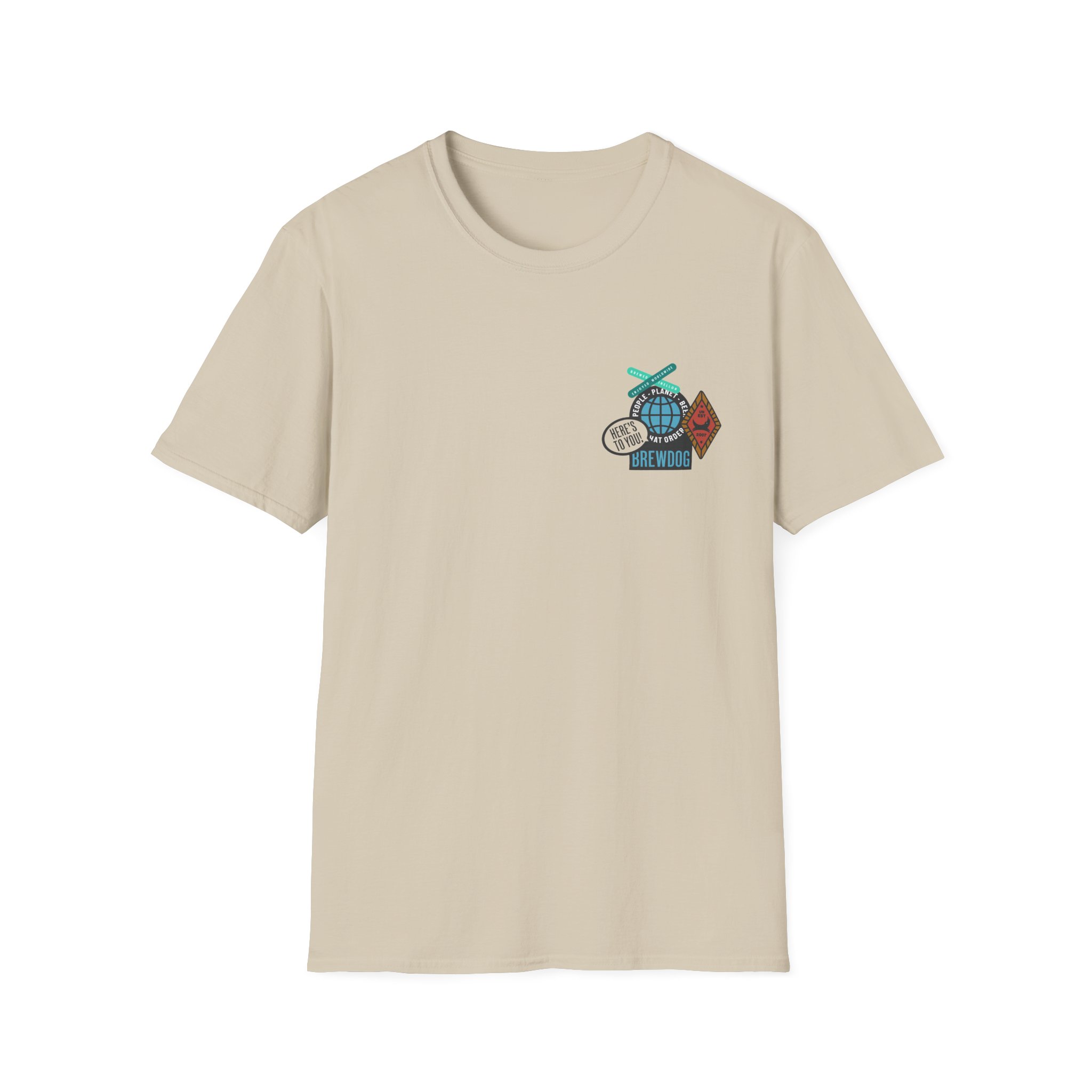 Brewdog Punk Sticker Unisex Softstyle T-Shirt - Image 7