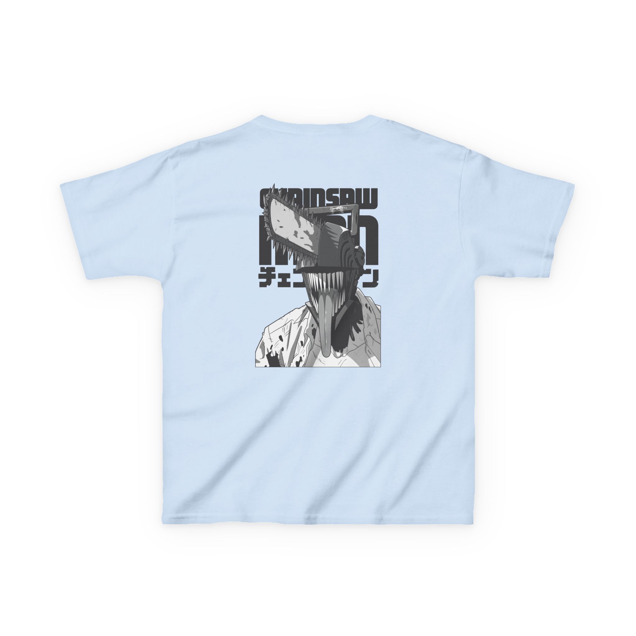 Chainsaw Man Bordeaux Smile Kids Heavy Cotton™ Tee - Image 14