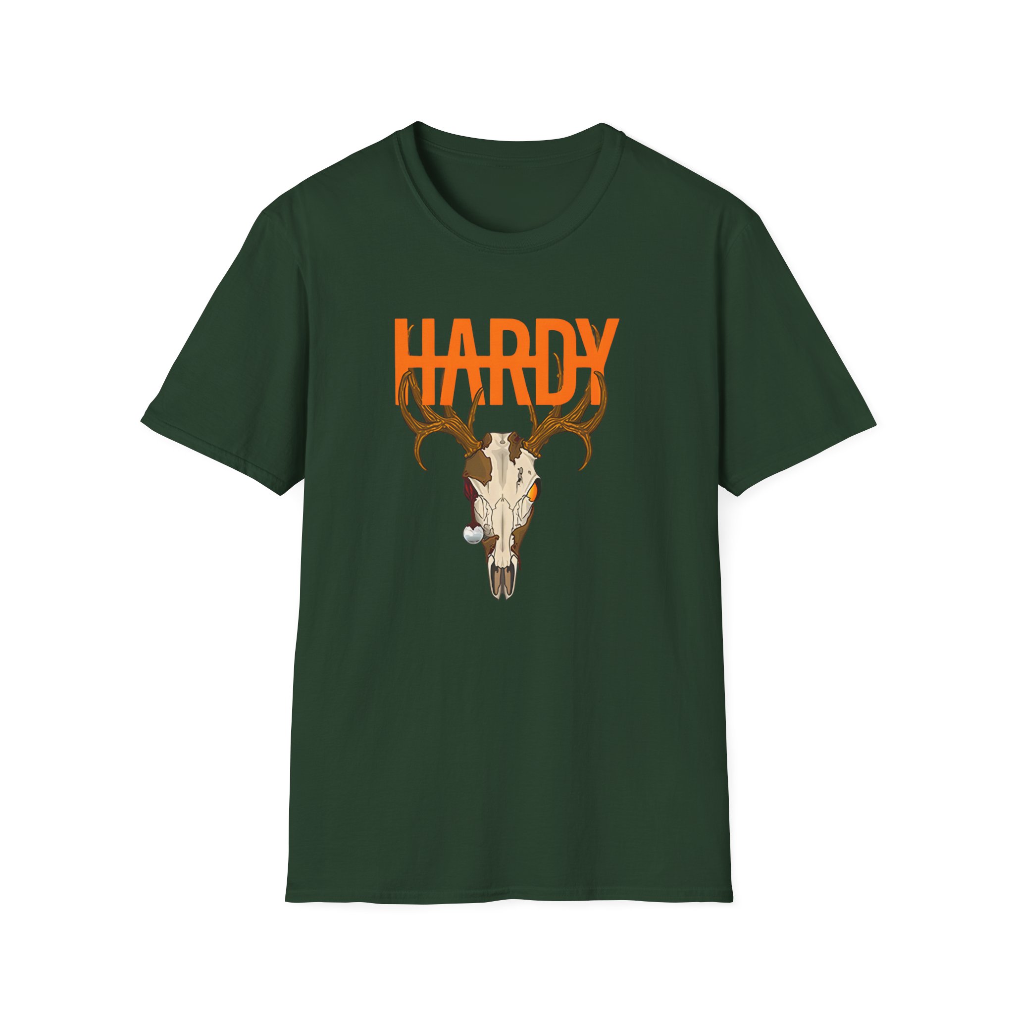 Hd Deer Skull Unisex Softstyle T-Shirt - Image 7