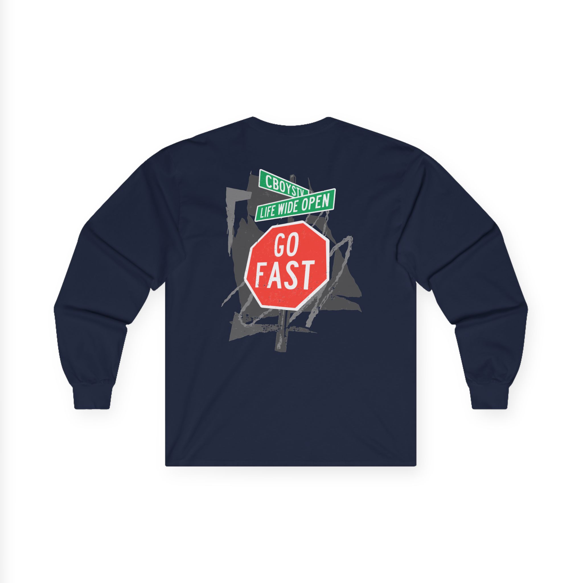 Cboystv Street Sign Unisex Ultra Cotton Long Sleeve Tee - Image 12