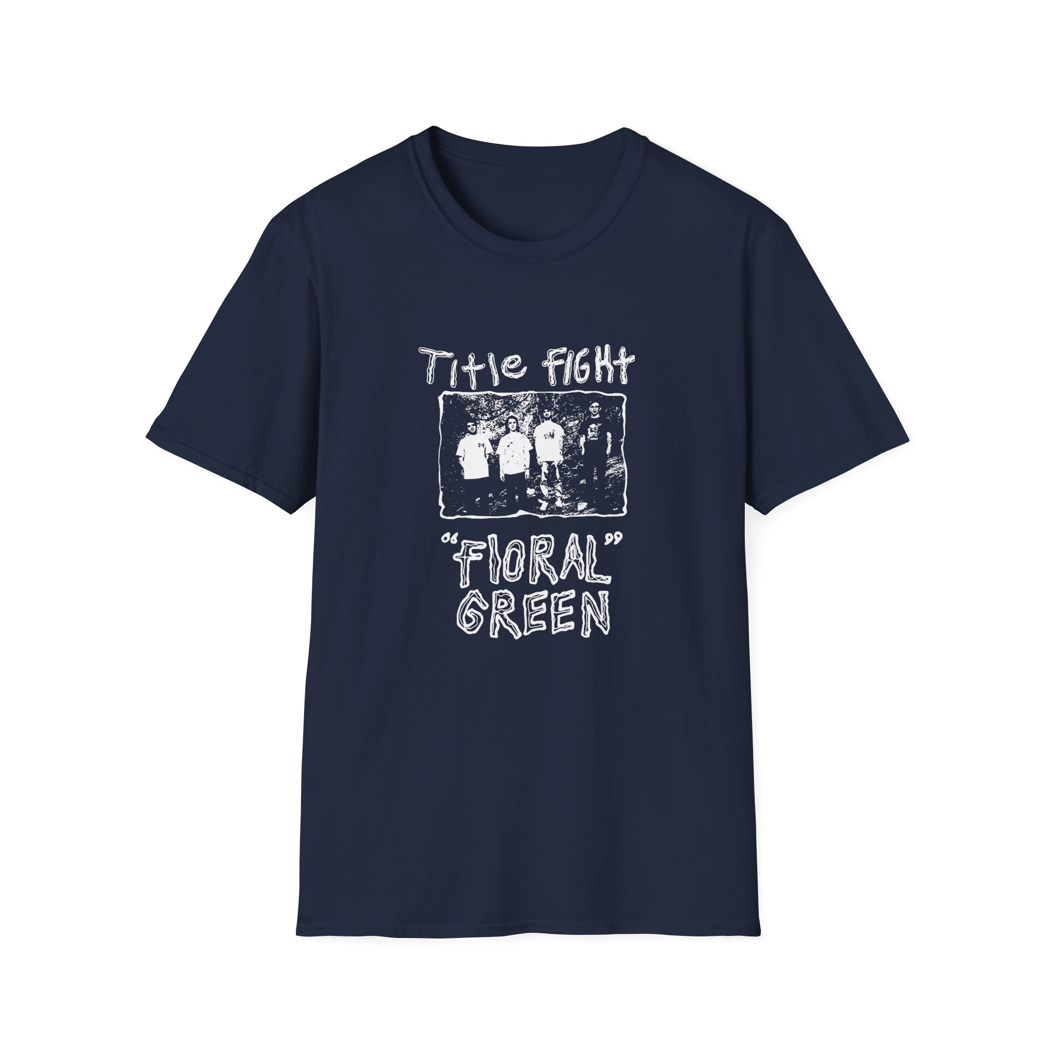 Cold Cuts Title Fight Floral Green Promo Unisex Softstyle T-Shirt - Image 19