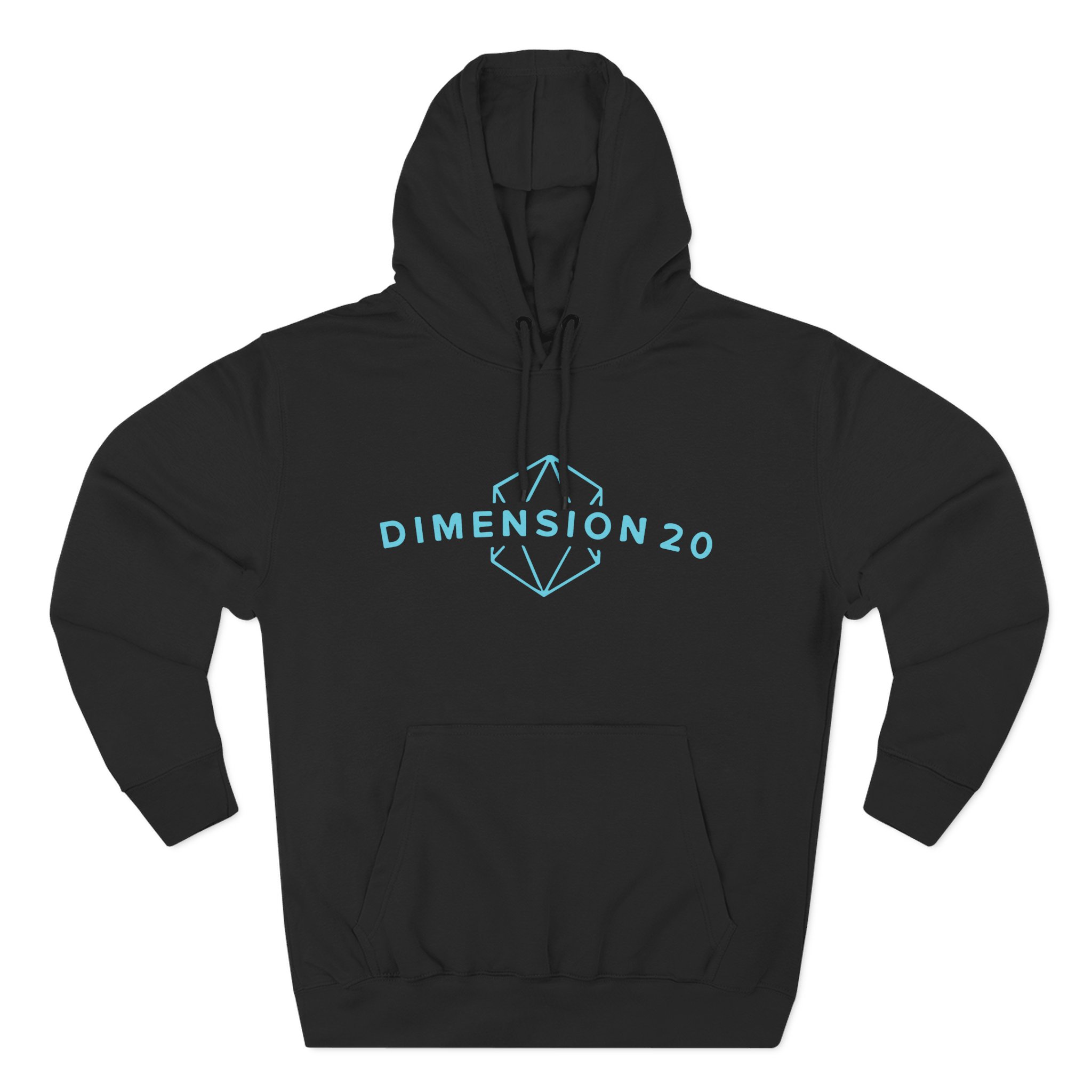 Dropout Dimension 20 Logo Three-Panel Fleece Hoodie