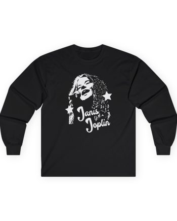 Janis Joplin Photo Unisex Ultra Cotton Long Sleeve Tee