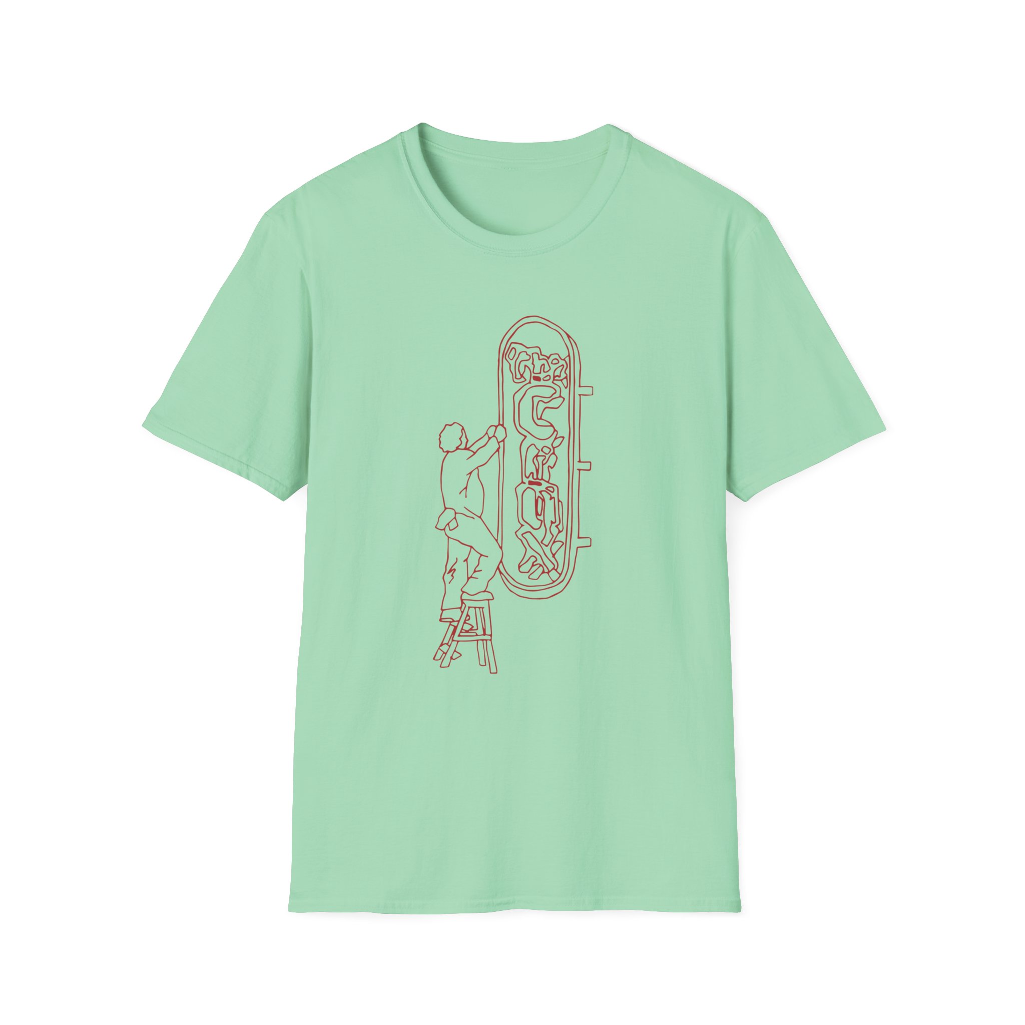Djo The Crux Sign Ringer Unisex Softstyle T-Shirt - Image 13