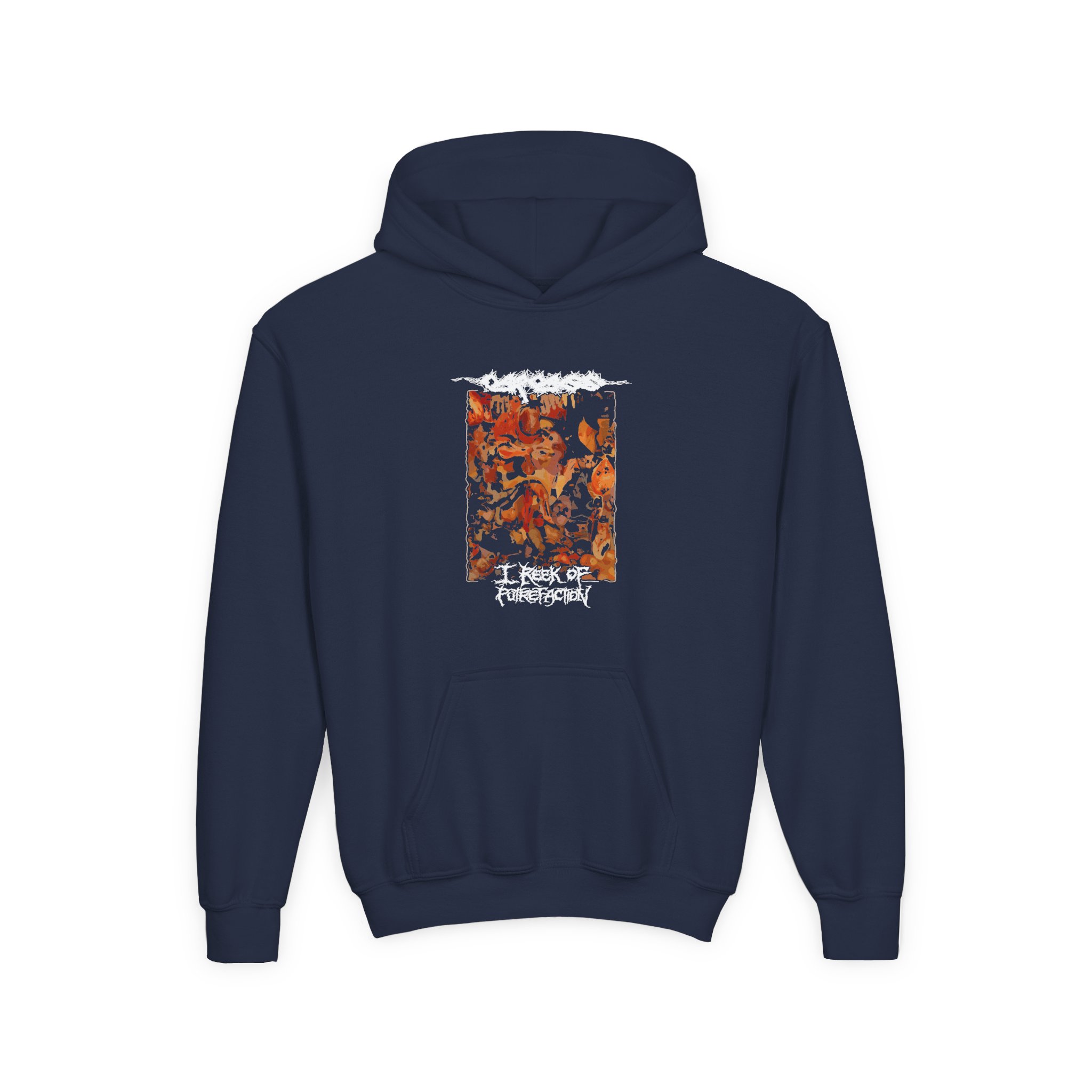 Youth Carcass Rotting Reek Heavy Blend Hooded Sweatshirt - Image 3