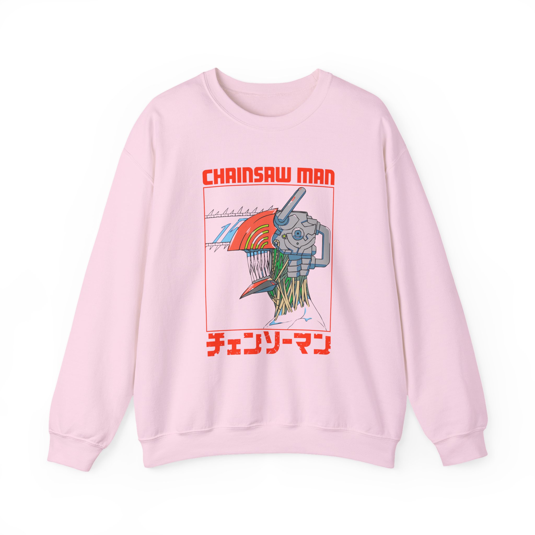 Chainsaw Man Three Tone Unisex Heavy Blend™ Crewneck Sweatshirt - Image 9