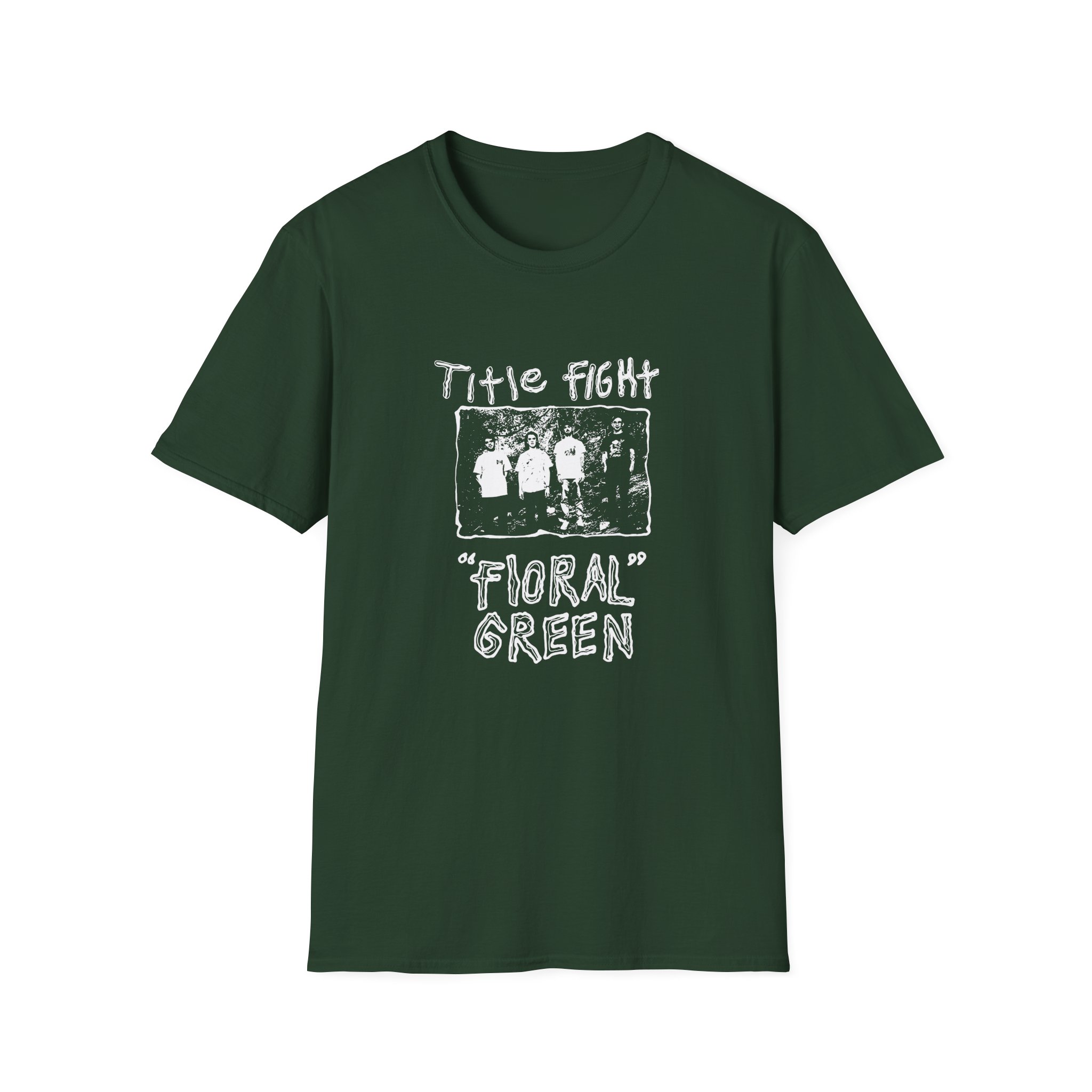 Cold Cuts Title Fight Floral Green Promo Unisex Softstyle T-Shirt