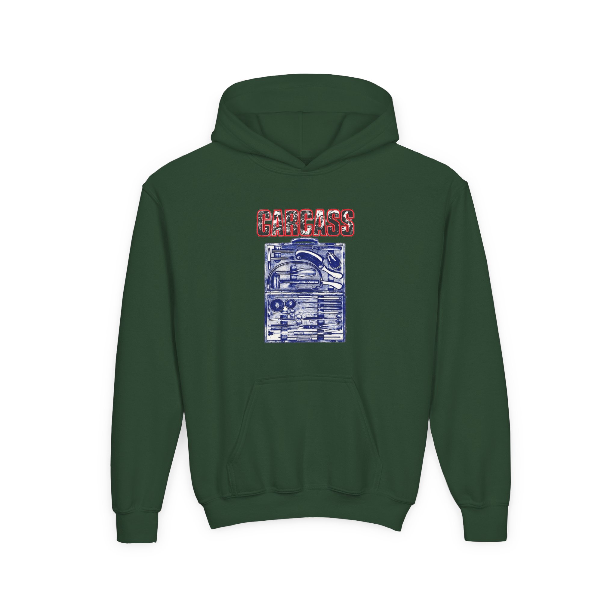 Youth Carcass Certificate of Death Heavy Blend Hooded Sweatshirt - Image 5