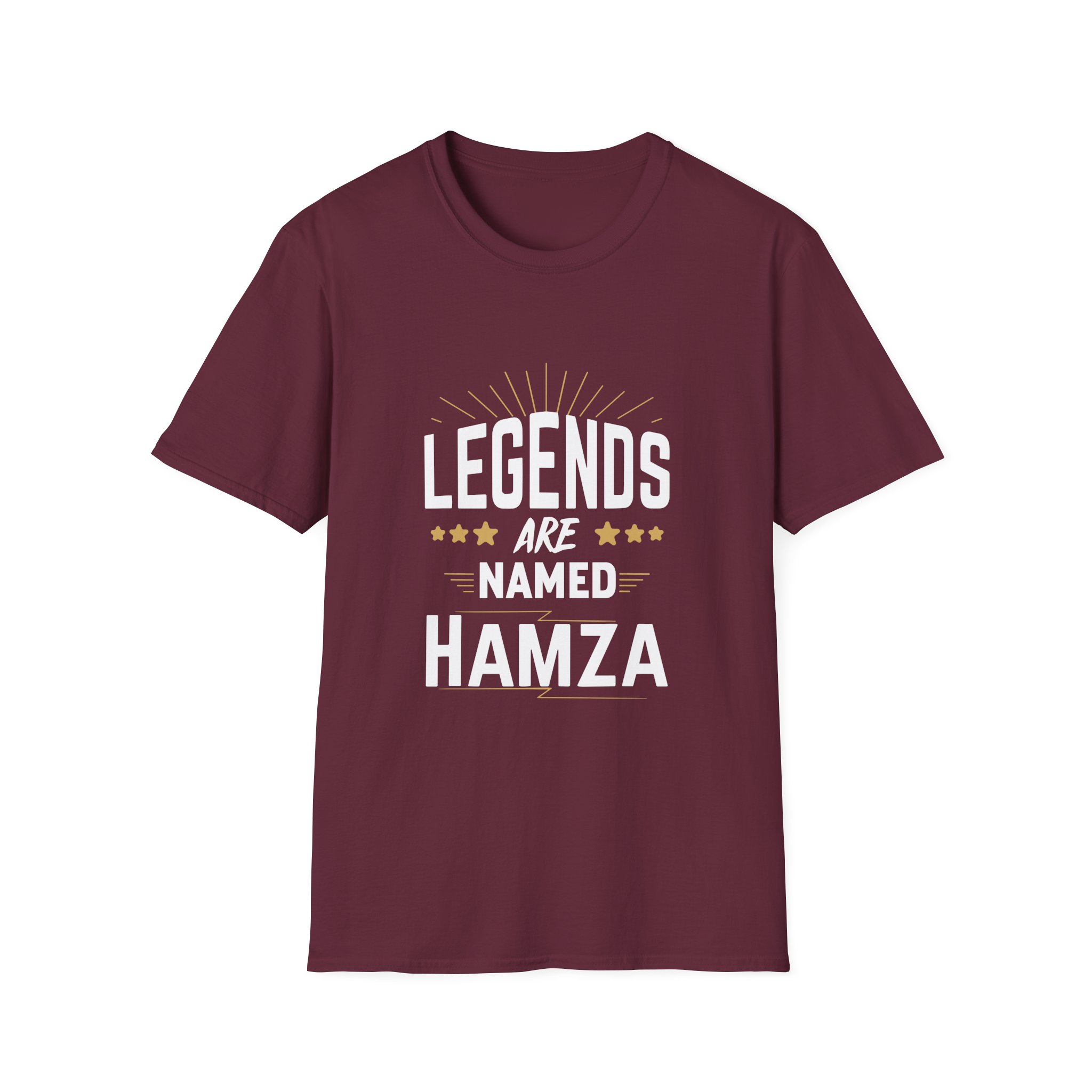 Hamza Legends Are Named Unisex Softstyle T-Shirt - Image 3