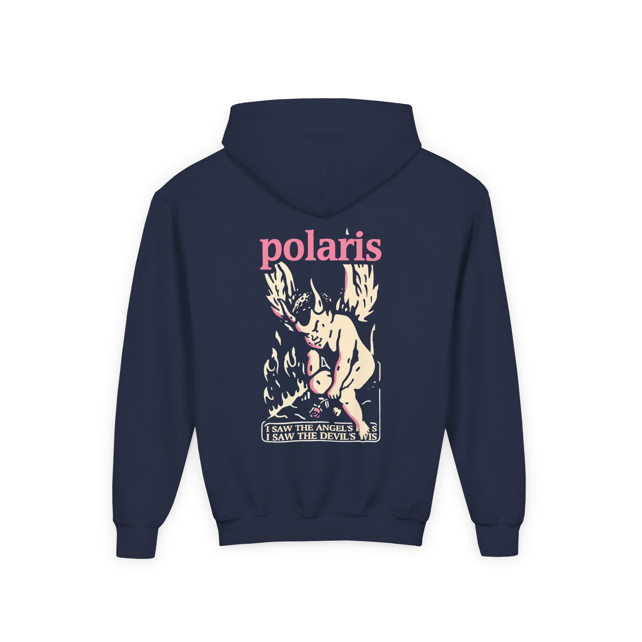 Polaris Devils Wings Youth Heavy Blend Hooded Sweatshirt - Image 10