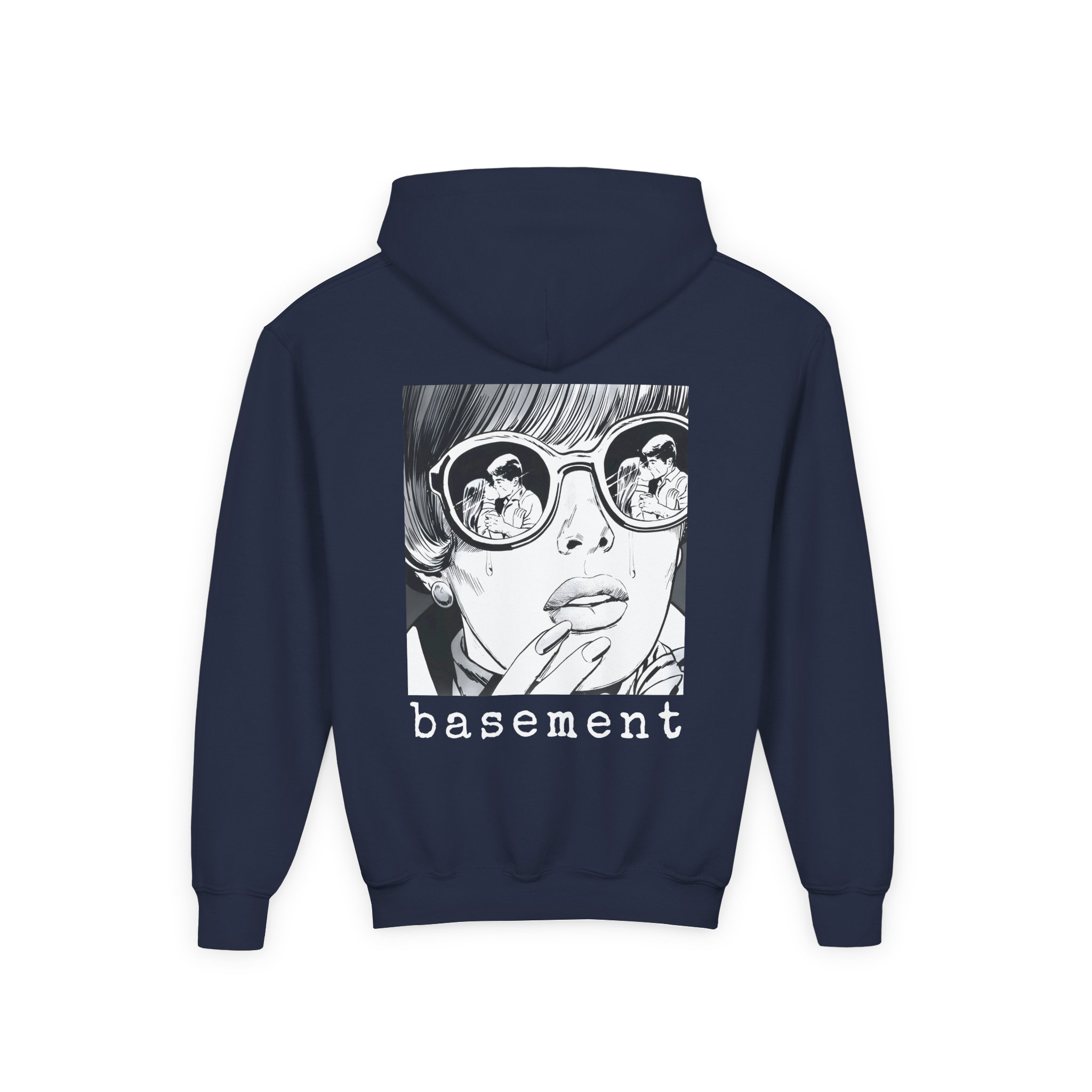 Cold Cuts Basement Couple Youth Heavy Blend Hooded Sweatshirt - Image 12