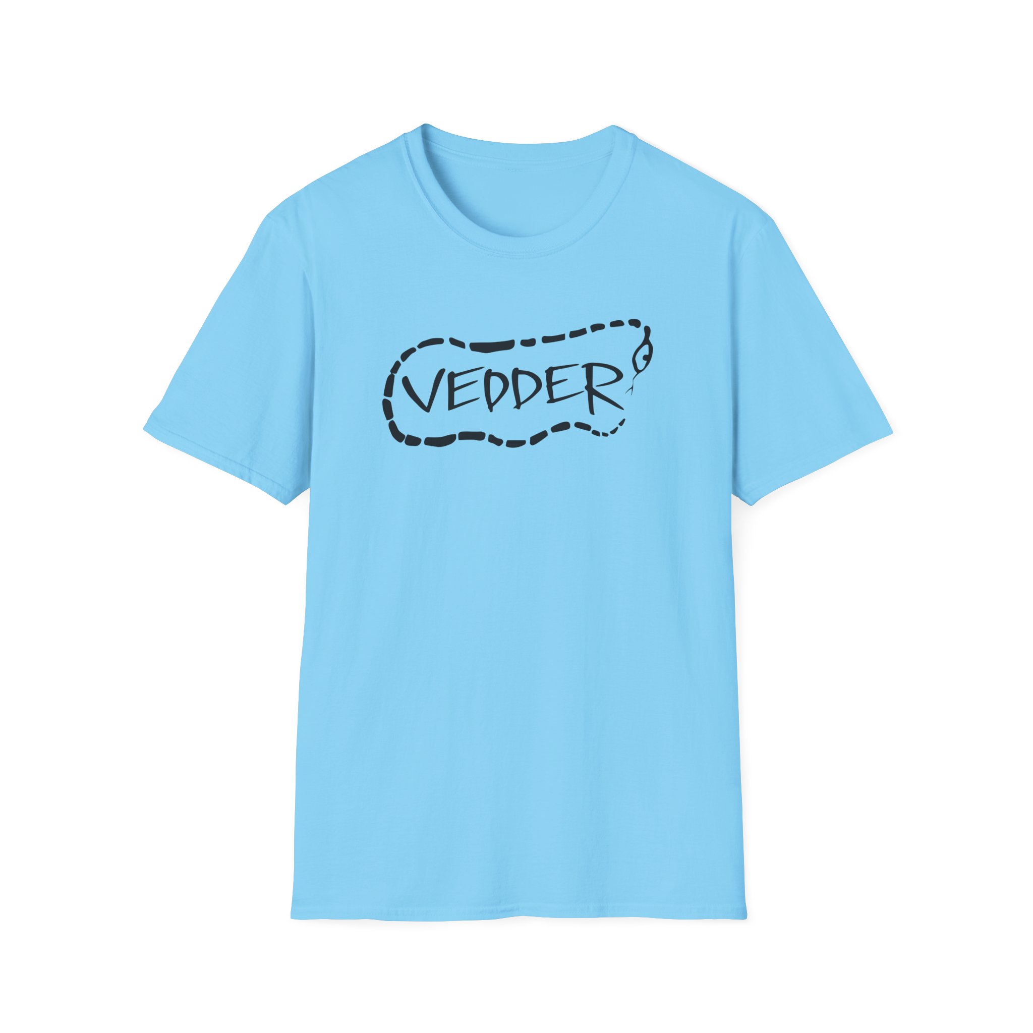 Eddie Vedder Stencil Snake Unisex Softstyle T-Shirt - Image 15
