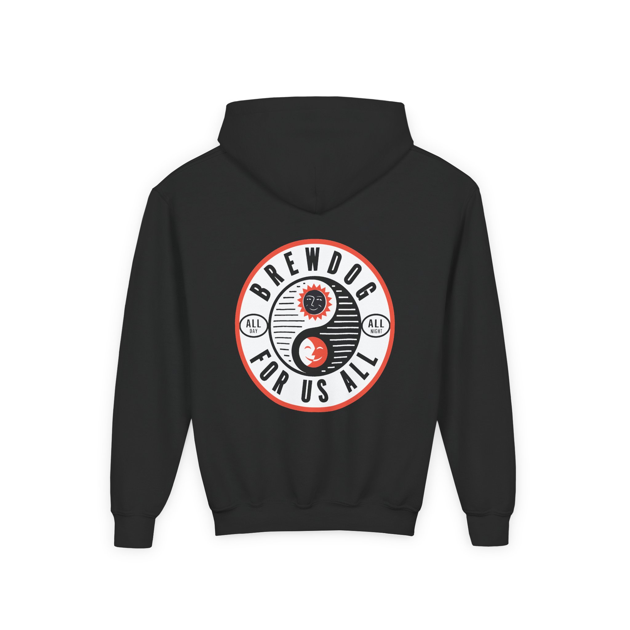 Brewdog All Day All Night Youth Heavy Blend Hooded Sweatshirt - Image 2