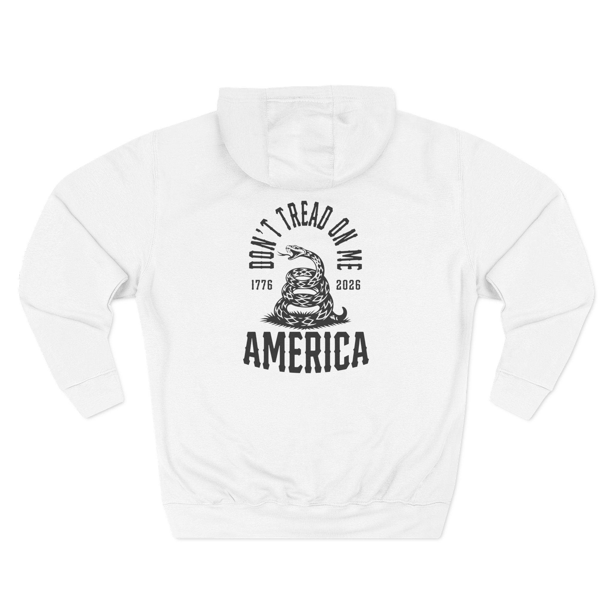 Valuetainment Don't Tread on Me Three-Panel Fleece Hoodie - Image 4