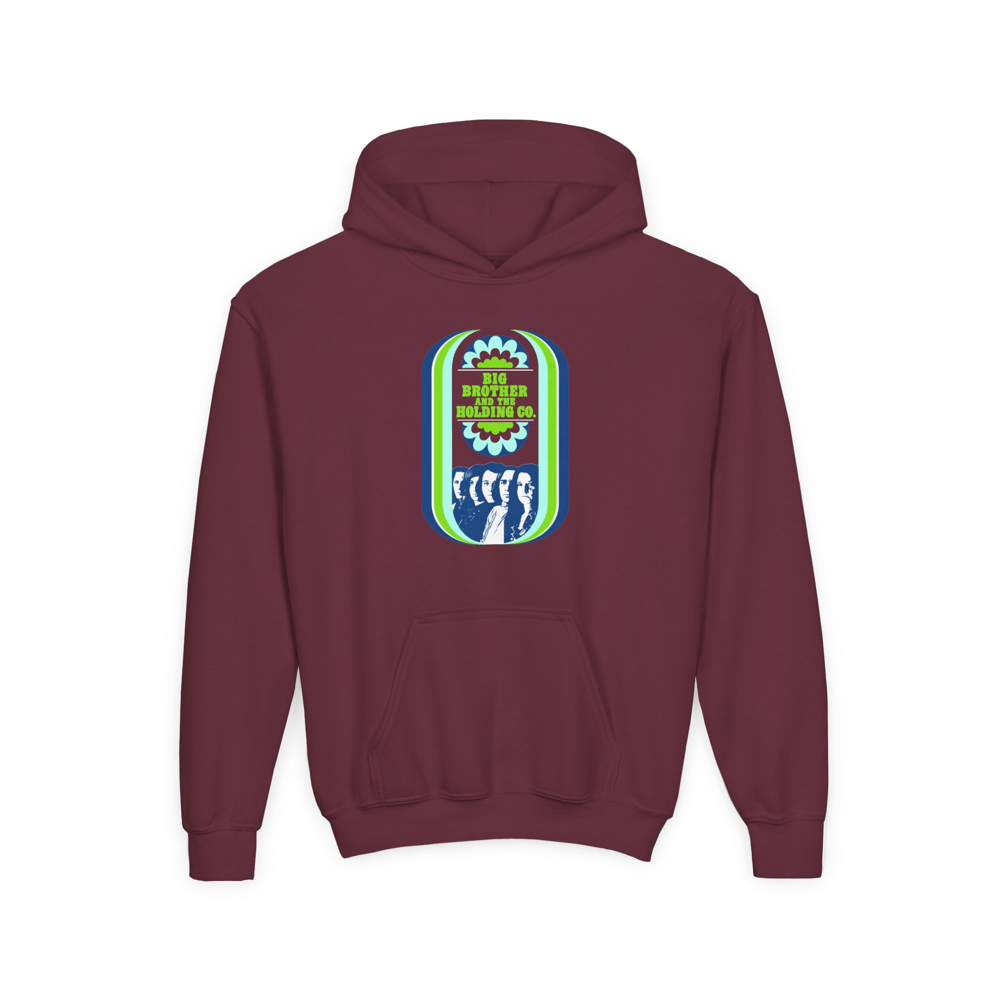 Youth Janis Joplin Vintage Handbill Heavy Blend Hooded Sweatshirt - Image 3