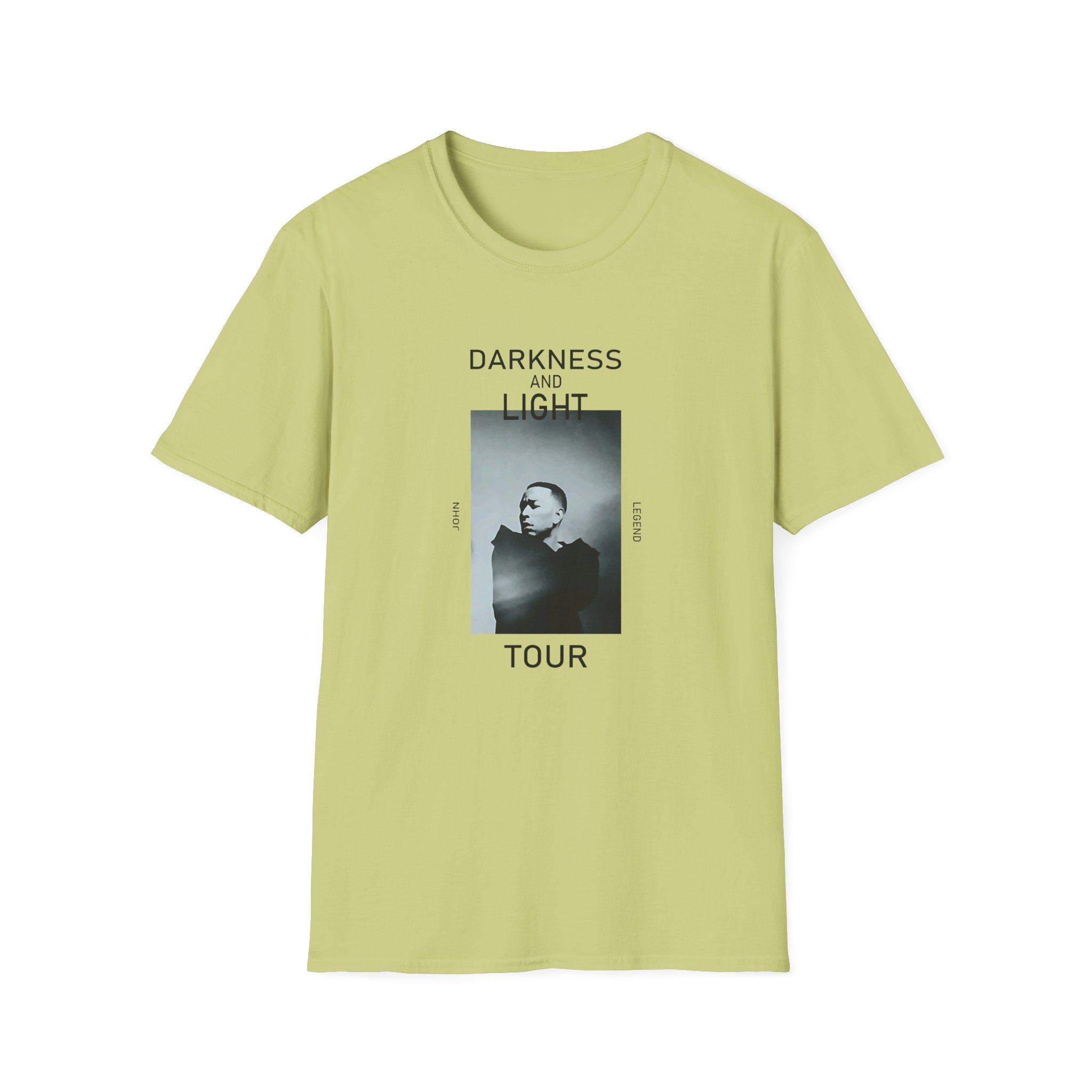 John Legend Darkness Portrait Unisex Softstyle T-Shirt - Image 13