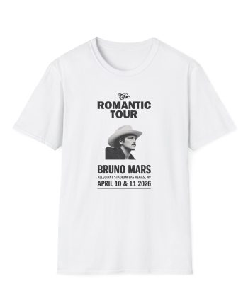 Bruno Mars Las Vegas the Romantic Unisex Softstyle T-Shirt