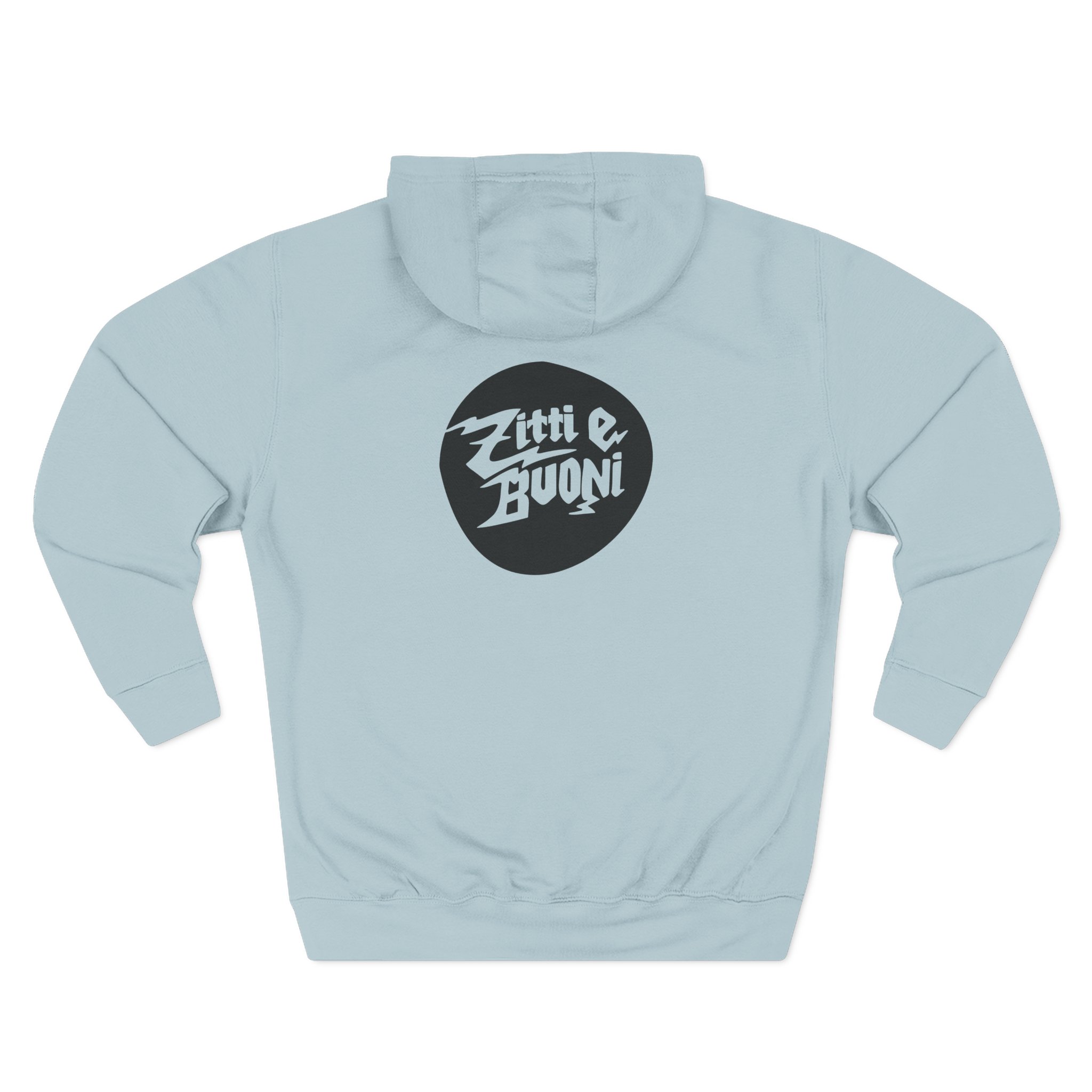 Maneskin Pocket Logo & Zitti e Buoni Circle Three-Panel Fleece Hoodie - Image 12