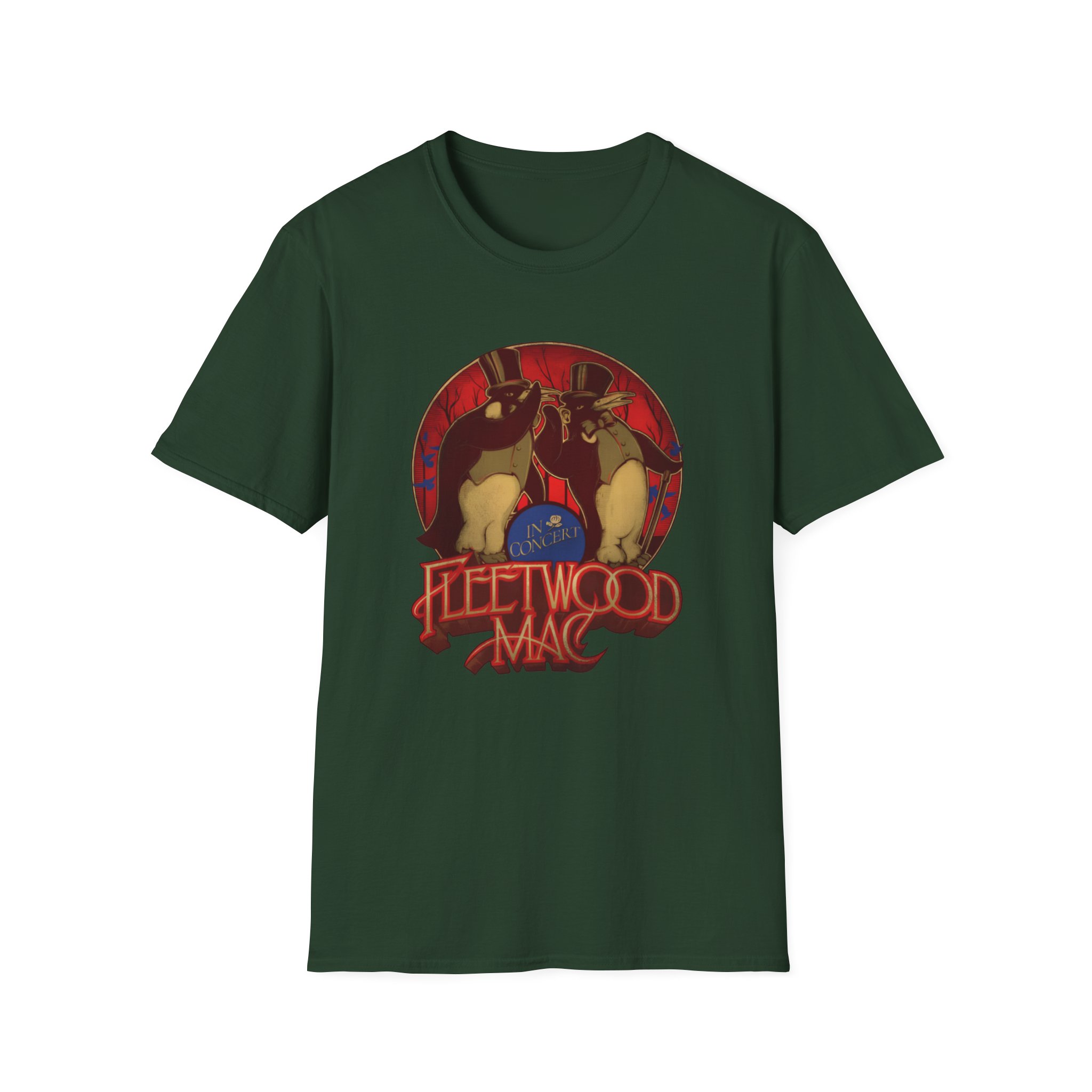 Fleetwood Mac Penguin Unisex Softstyle T-Shirt - Image 5