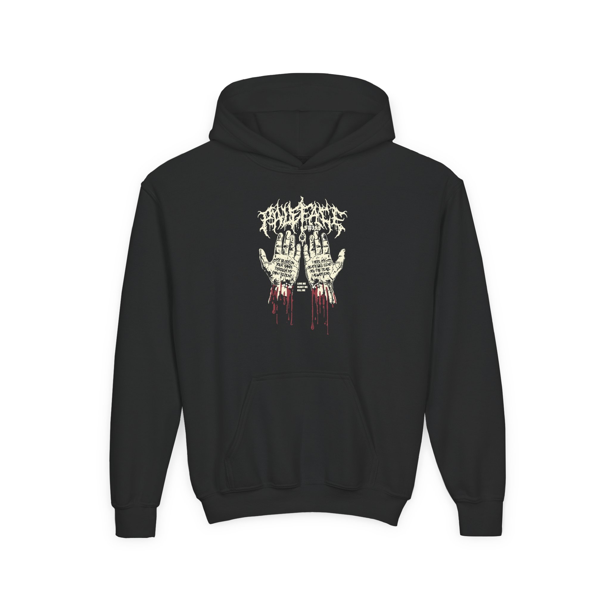 Paleface Swiss Bloody Hands Youth Heavy Blend Hooded Sweatshirt