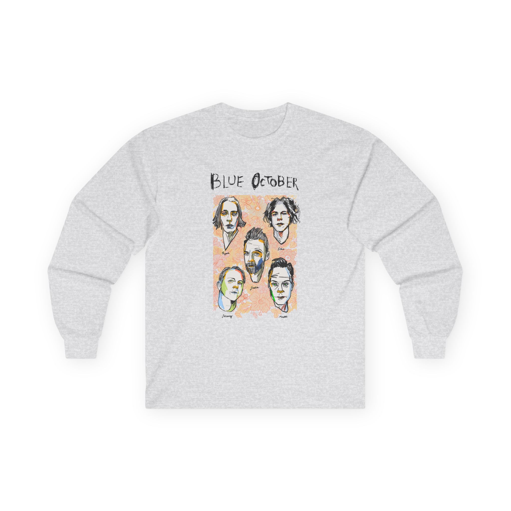 Blue October Caricature Unisex Ultra Cotton Long Sleeve Tee - Image 3