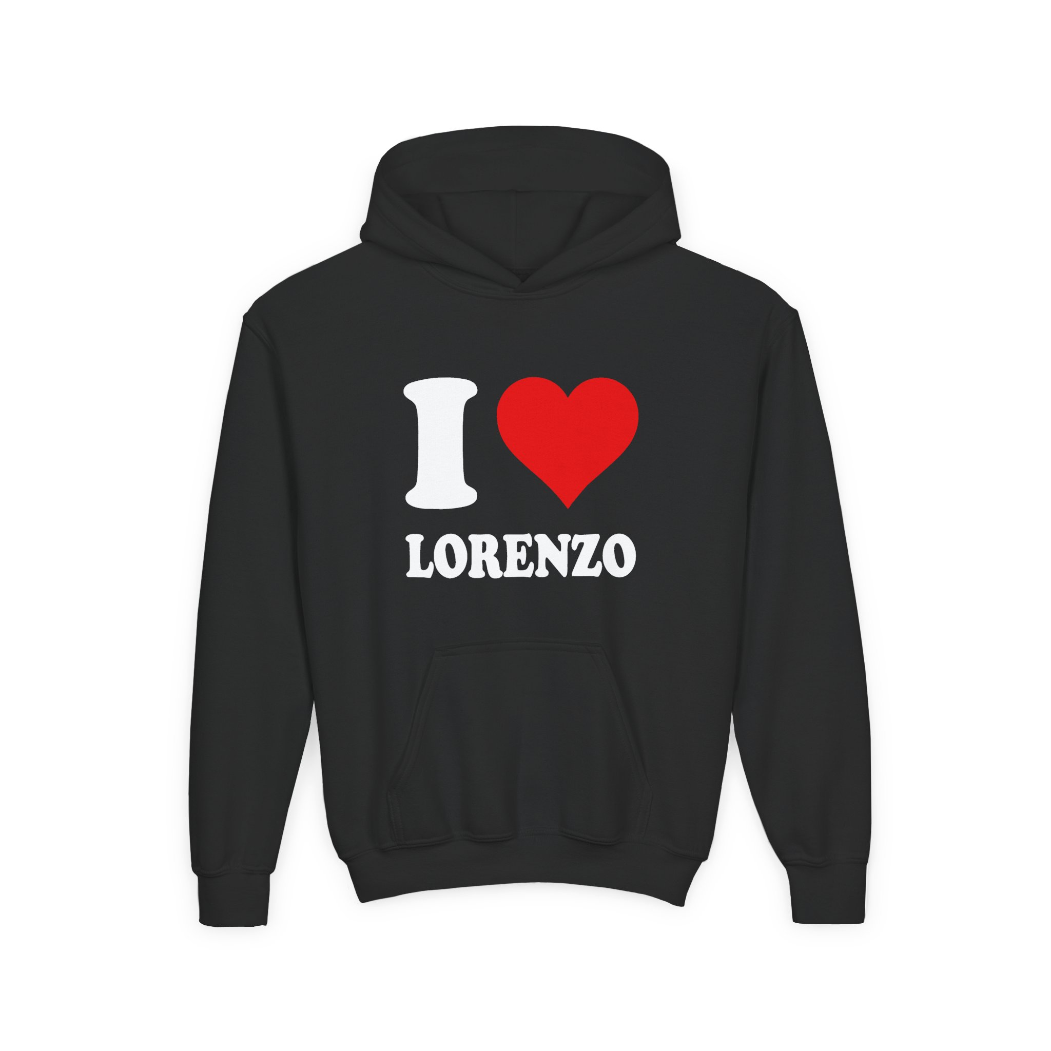Youth Chris Lorenzo I Love Heavy Blend Hooded Sweatshirt