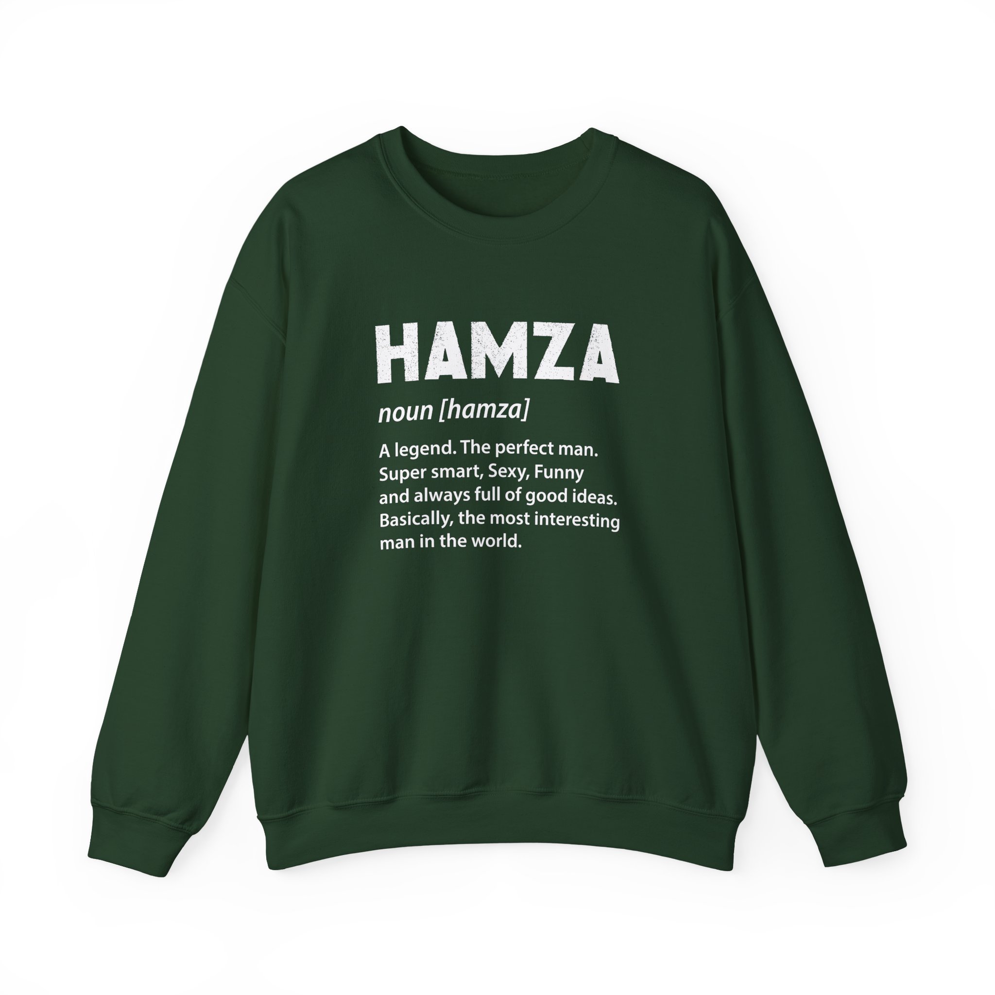 Hamza Name Unisex Heavy Blend™ Crewneck Sweatshirt - Image 11