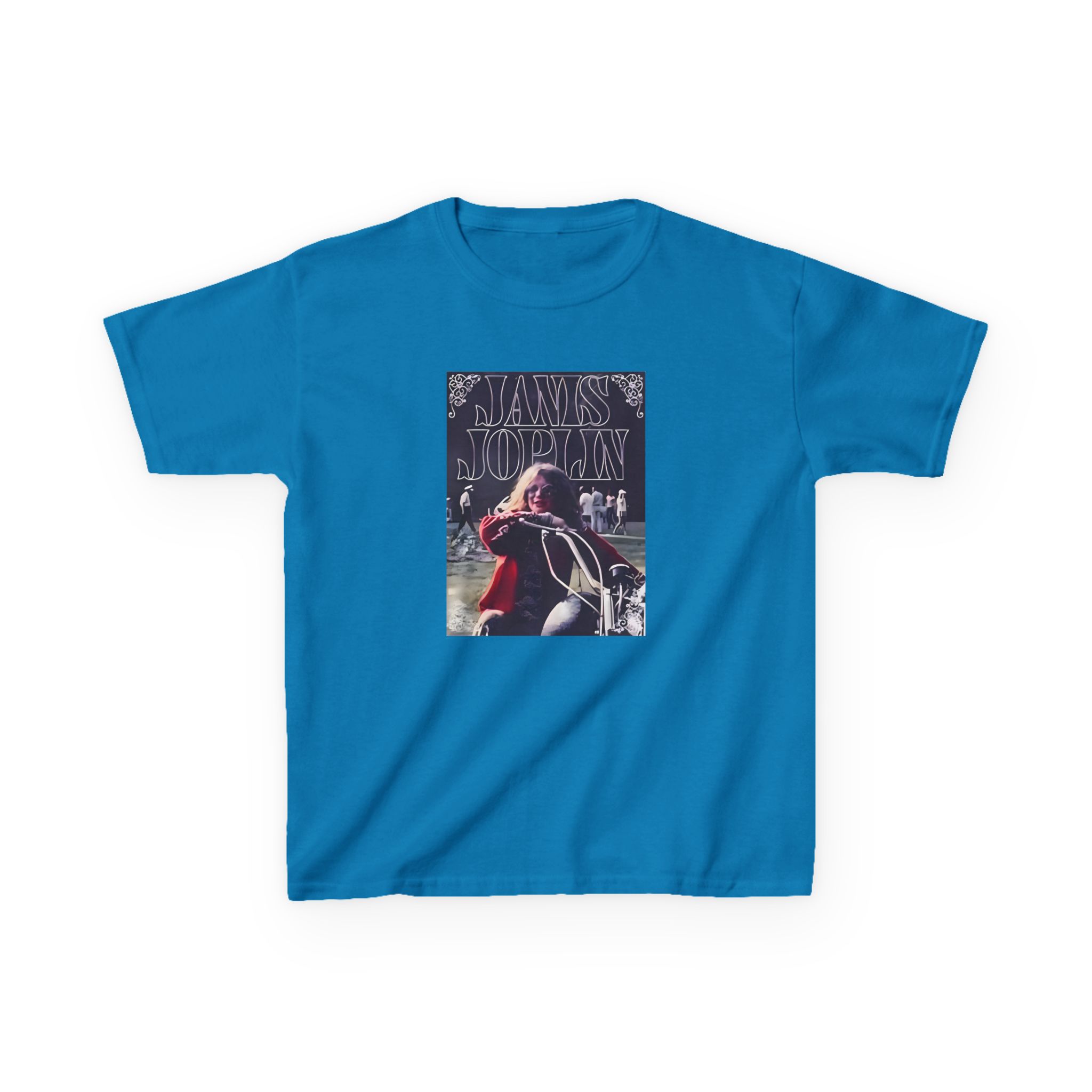 Janis Joplin Greatest Hits Motorcycle Cover Kids Heavy Cotton™ Tee - Image 17