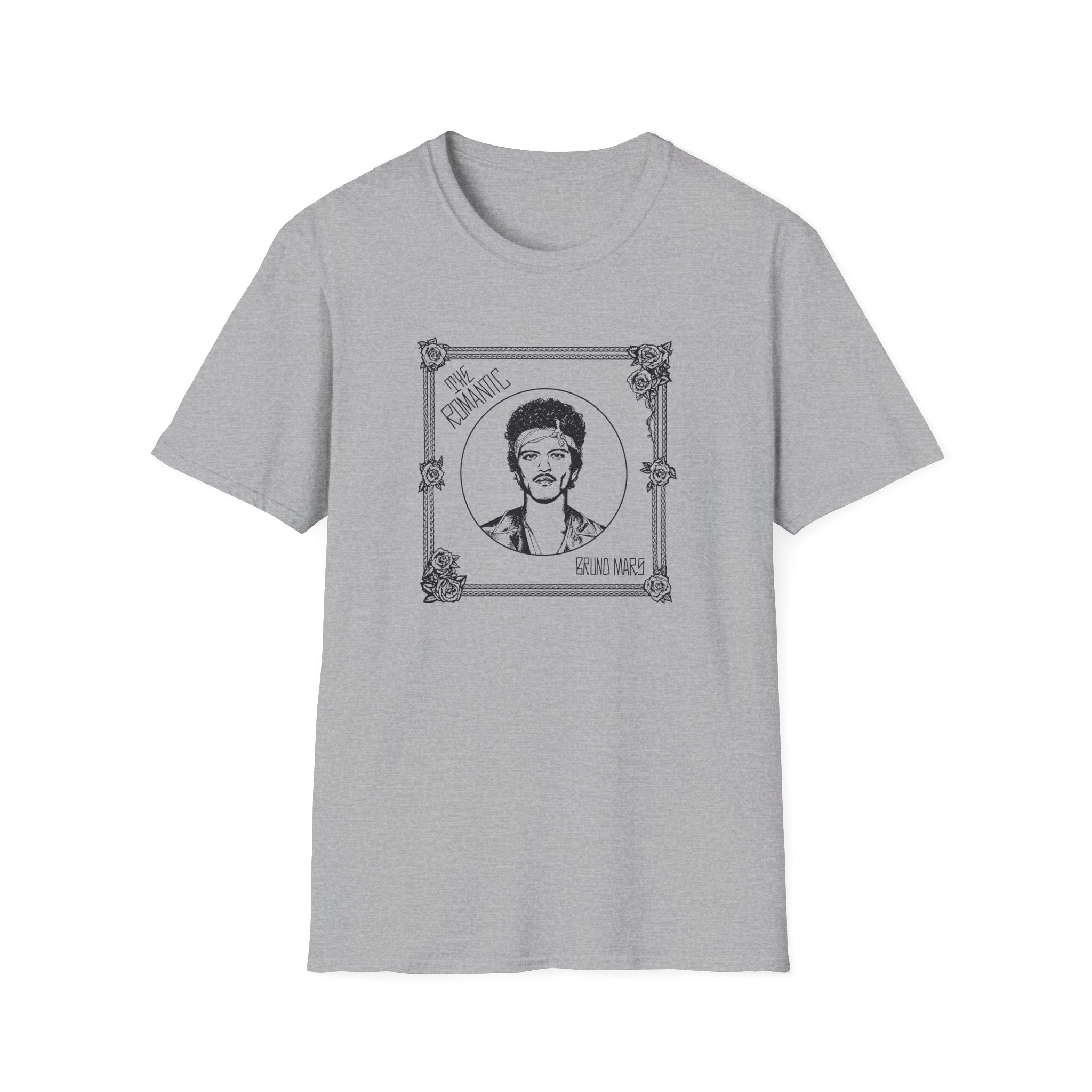 Bruno Mars the Romantic Tour Unisex Softstyle T-Shirt - Image 7