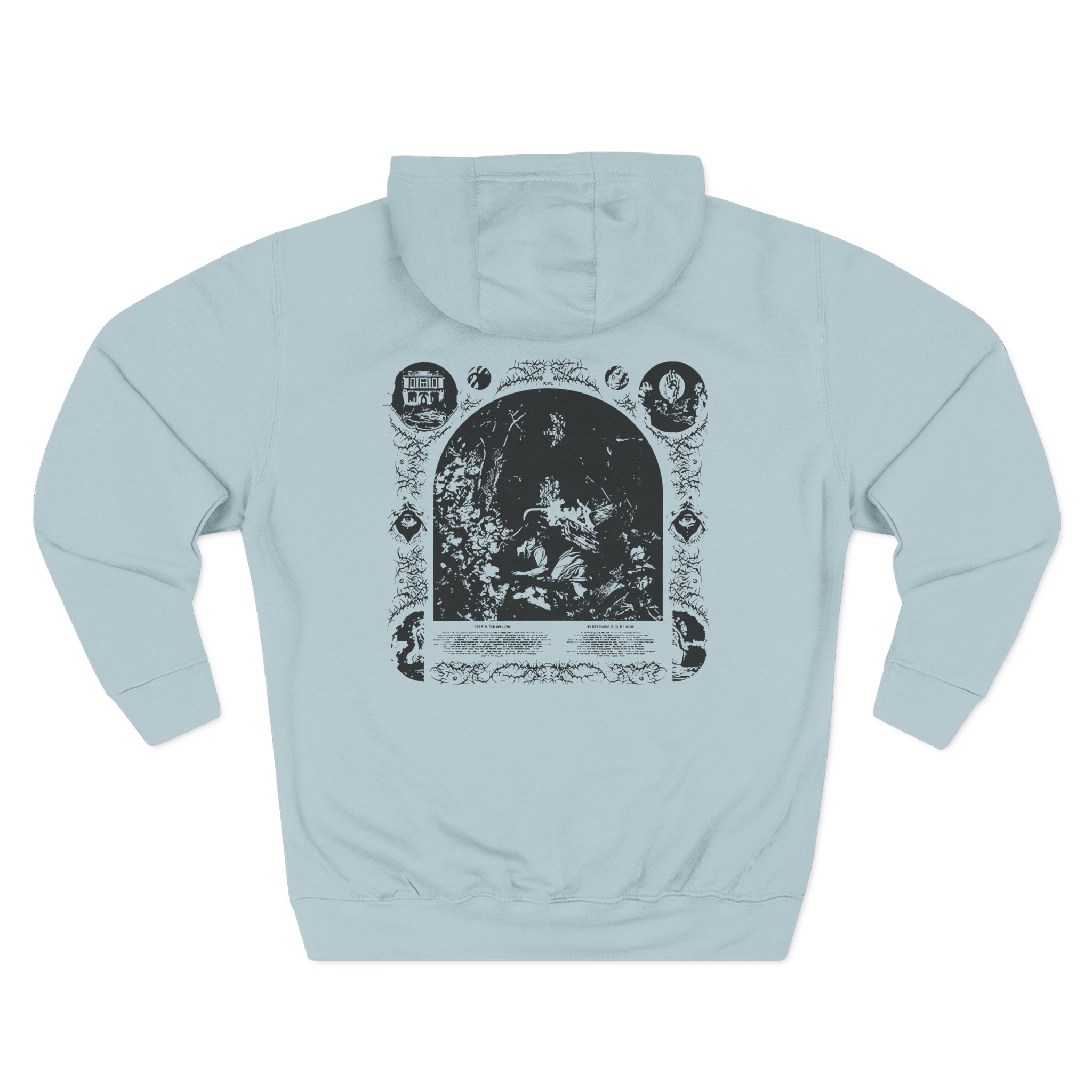 Knocked Loose Quiet Now Three-Panel Fleece Hoodie - Image 12