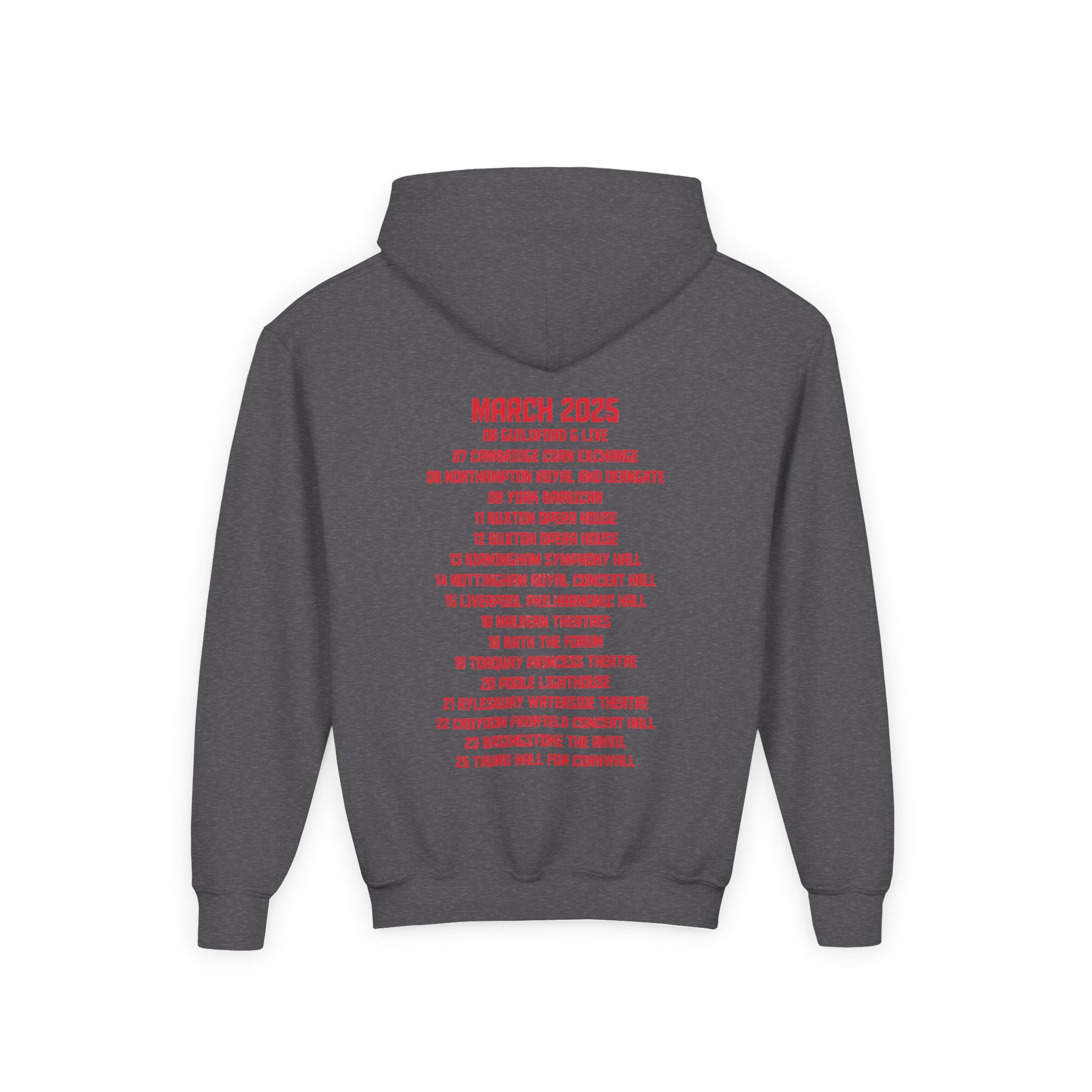 Levellers 2025 March We the Collective Tour Youth Heavy Blend Hooded Sweatshirt - Image 6